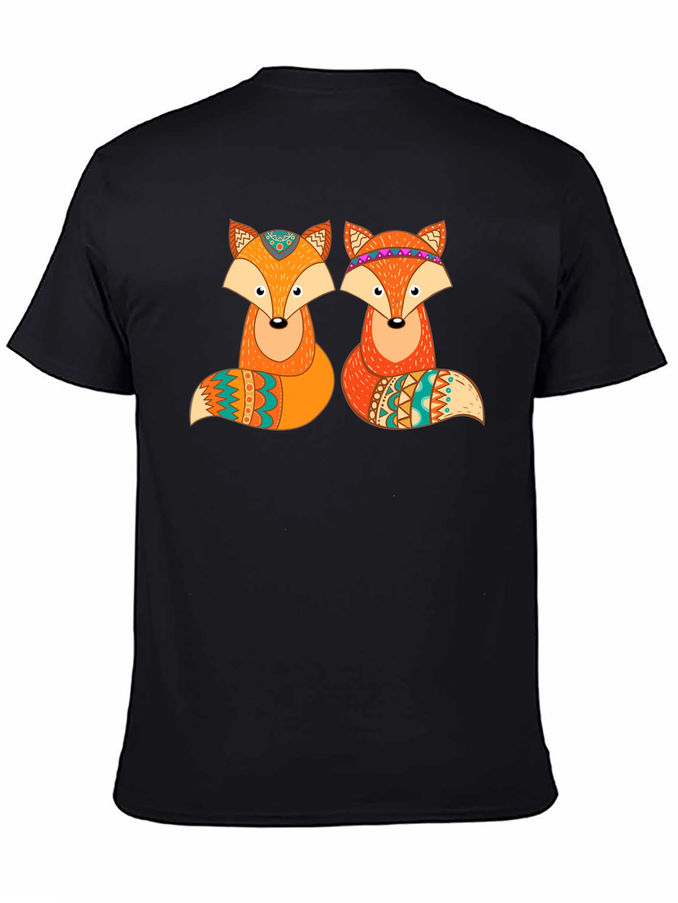 Fox Graphic Print Crew Neck T-Shirt