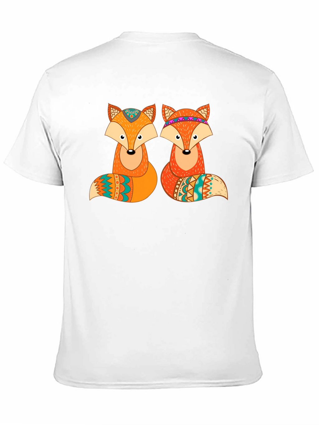 Fox Graphic Print Crew Neck T-Shirt