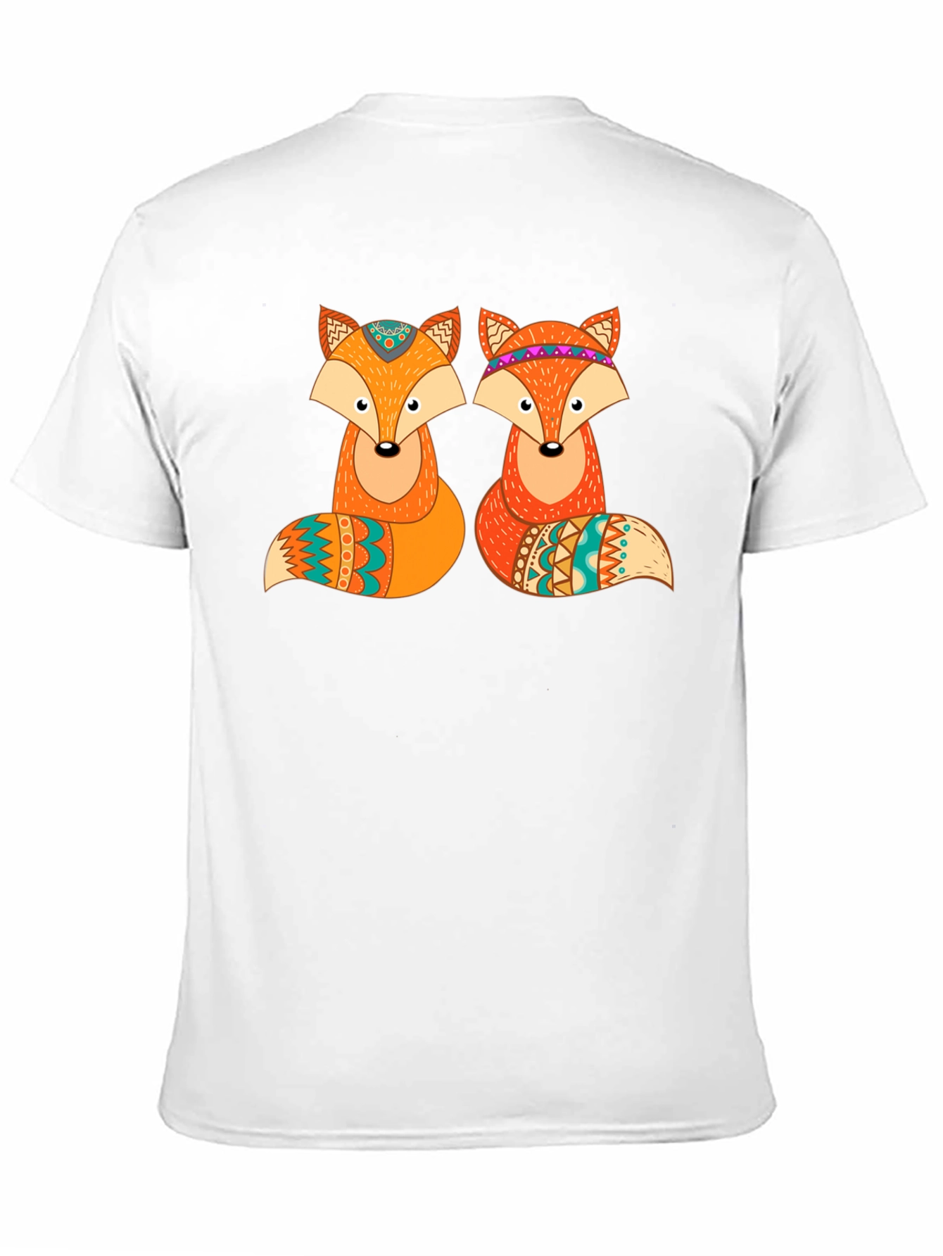Fox Graphic Print Crew Neck T-Shirt