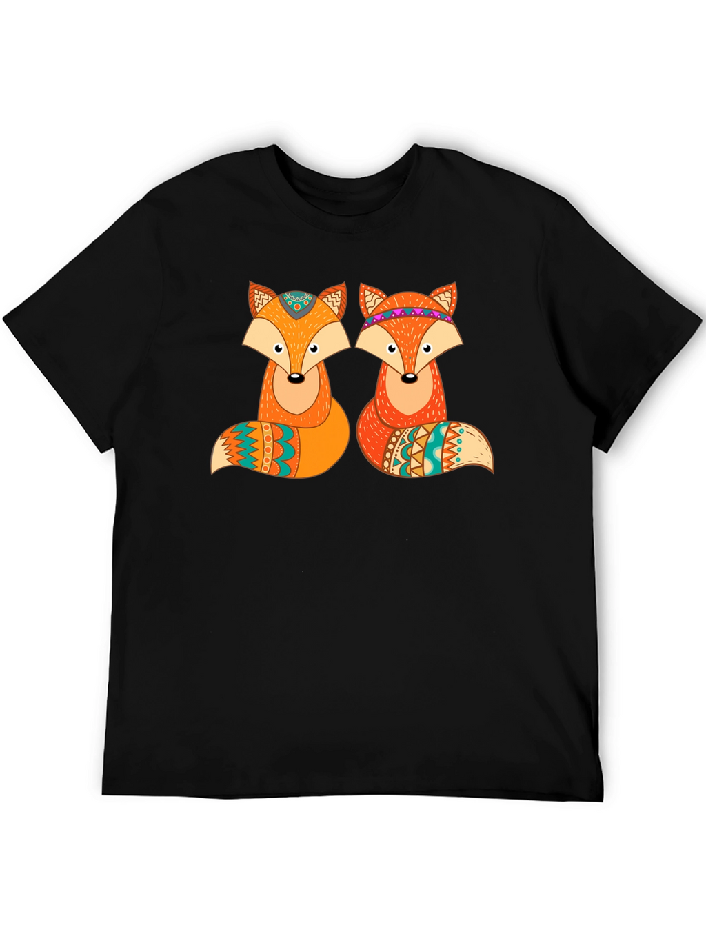 Fox Graphic Print Crew Neck T-Shirt