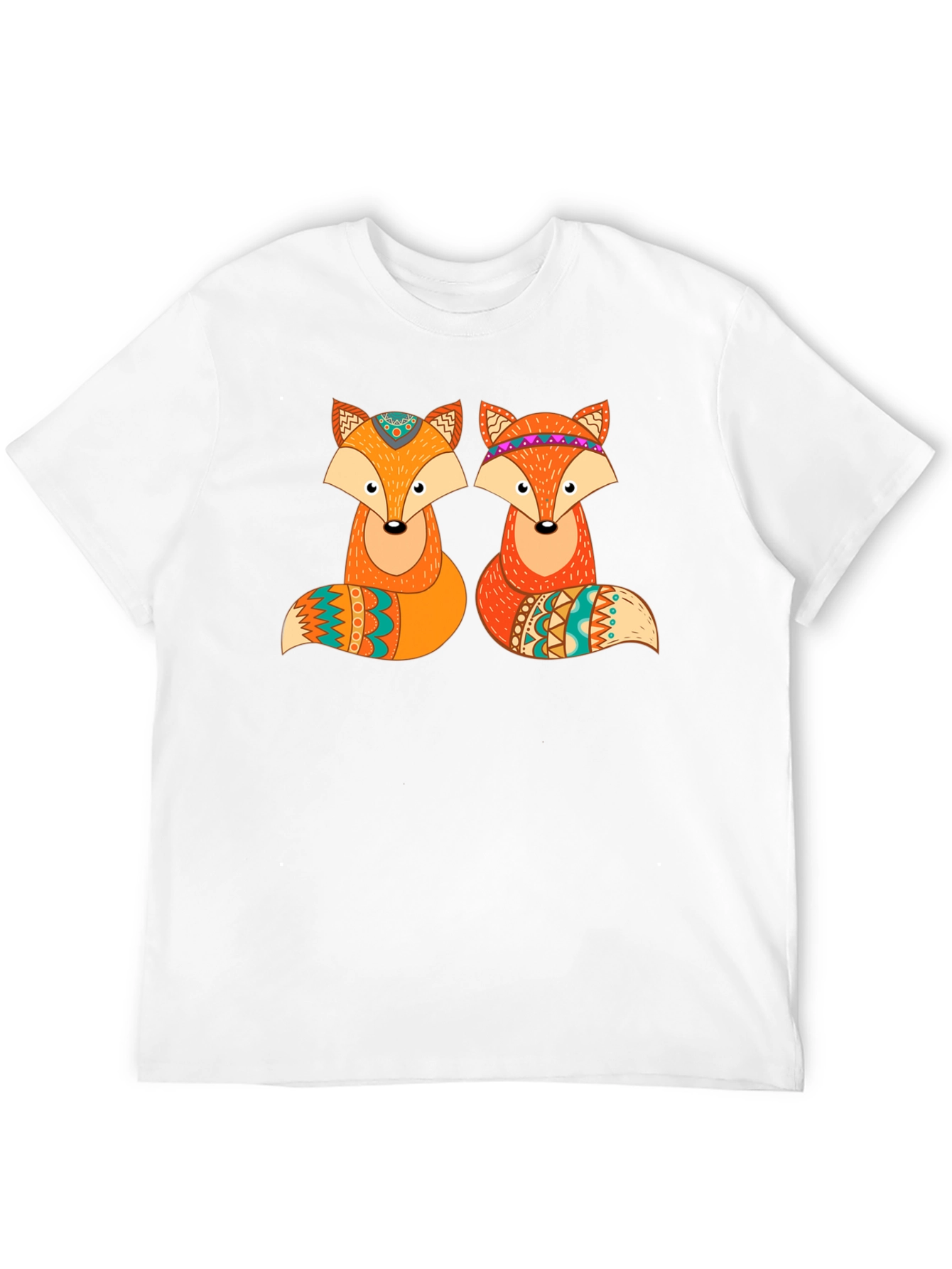 Fox Graphic Print Crew Neck T-Shirt