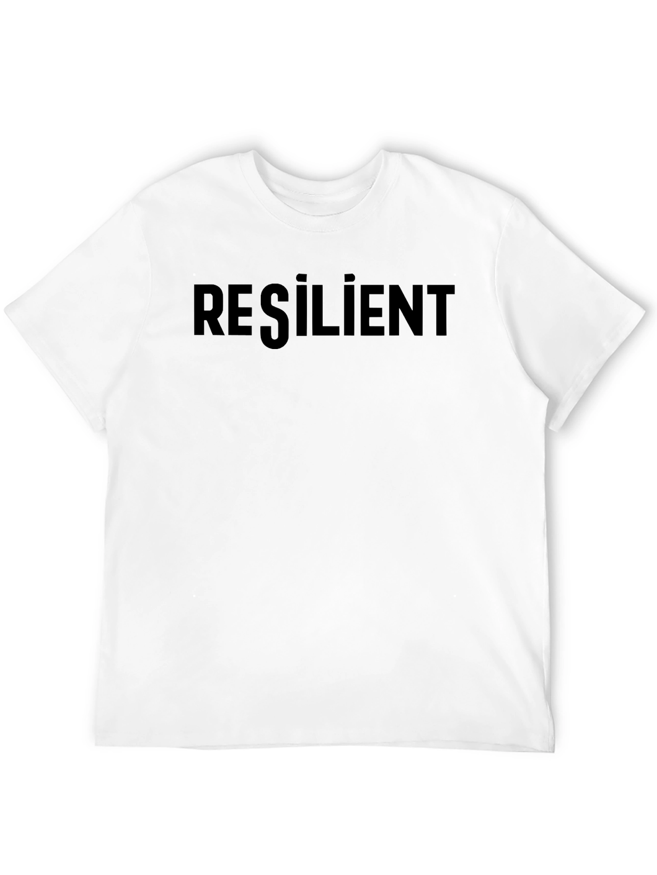 Resilient Black T-Shirt - Motivational Unisex Tee