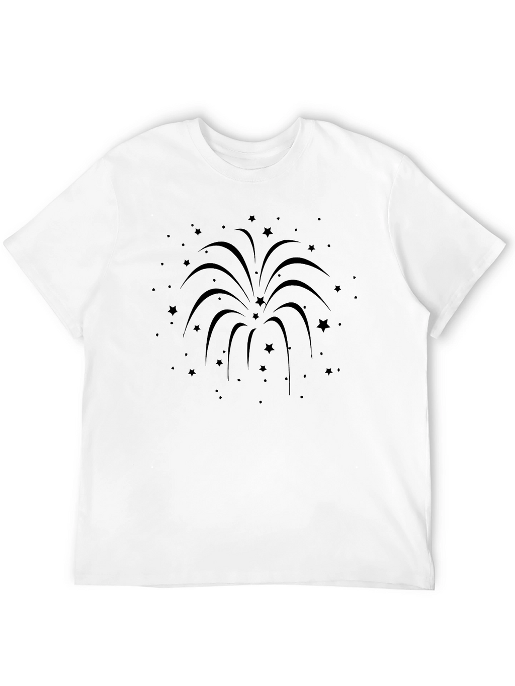 Star Fireworks Graphic T-Shirt
