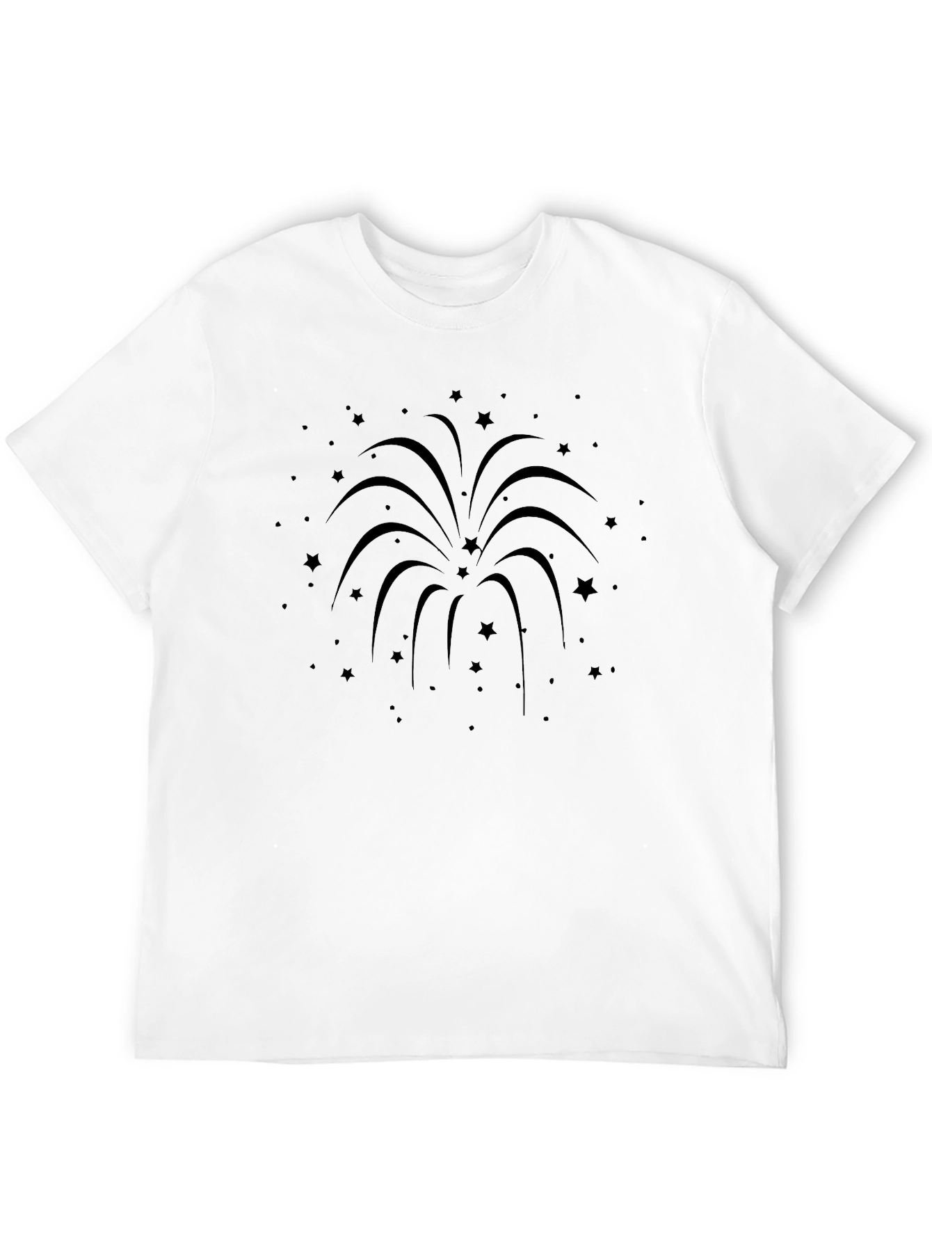 Star Fireworks Graphic T-Shirt