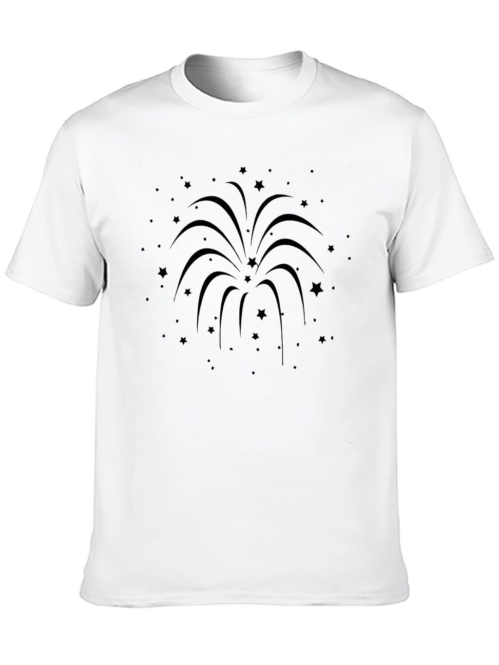 Star Fireworks Graphic T-Shirt
