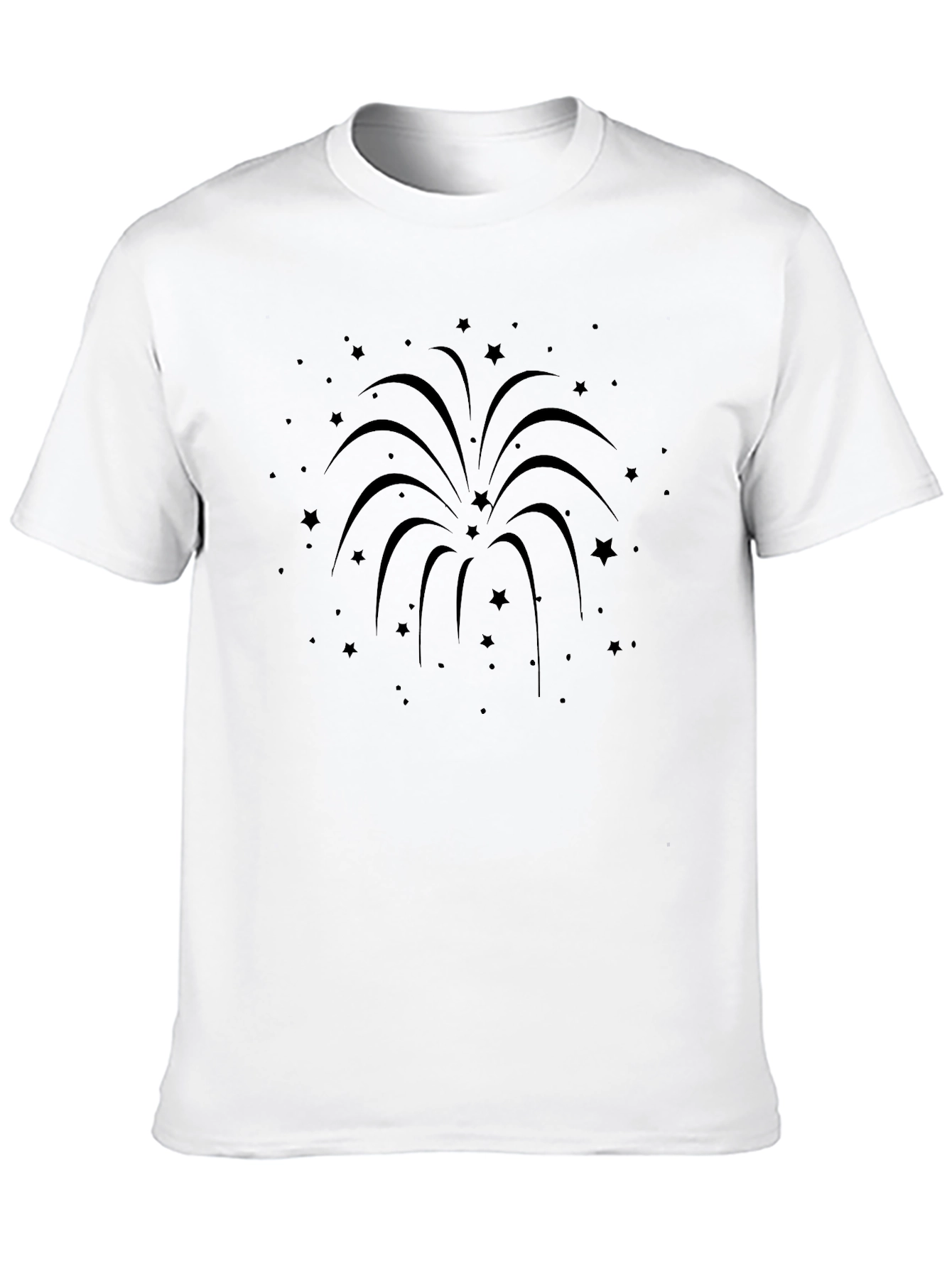 Star Fireworks Graphic T-Shirt