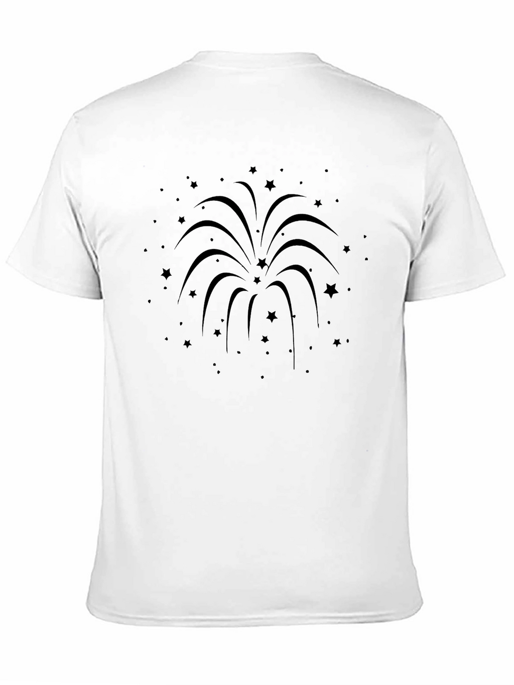 Star Fireworks Graphic T-Shirt