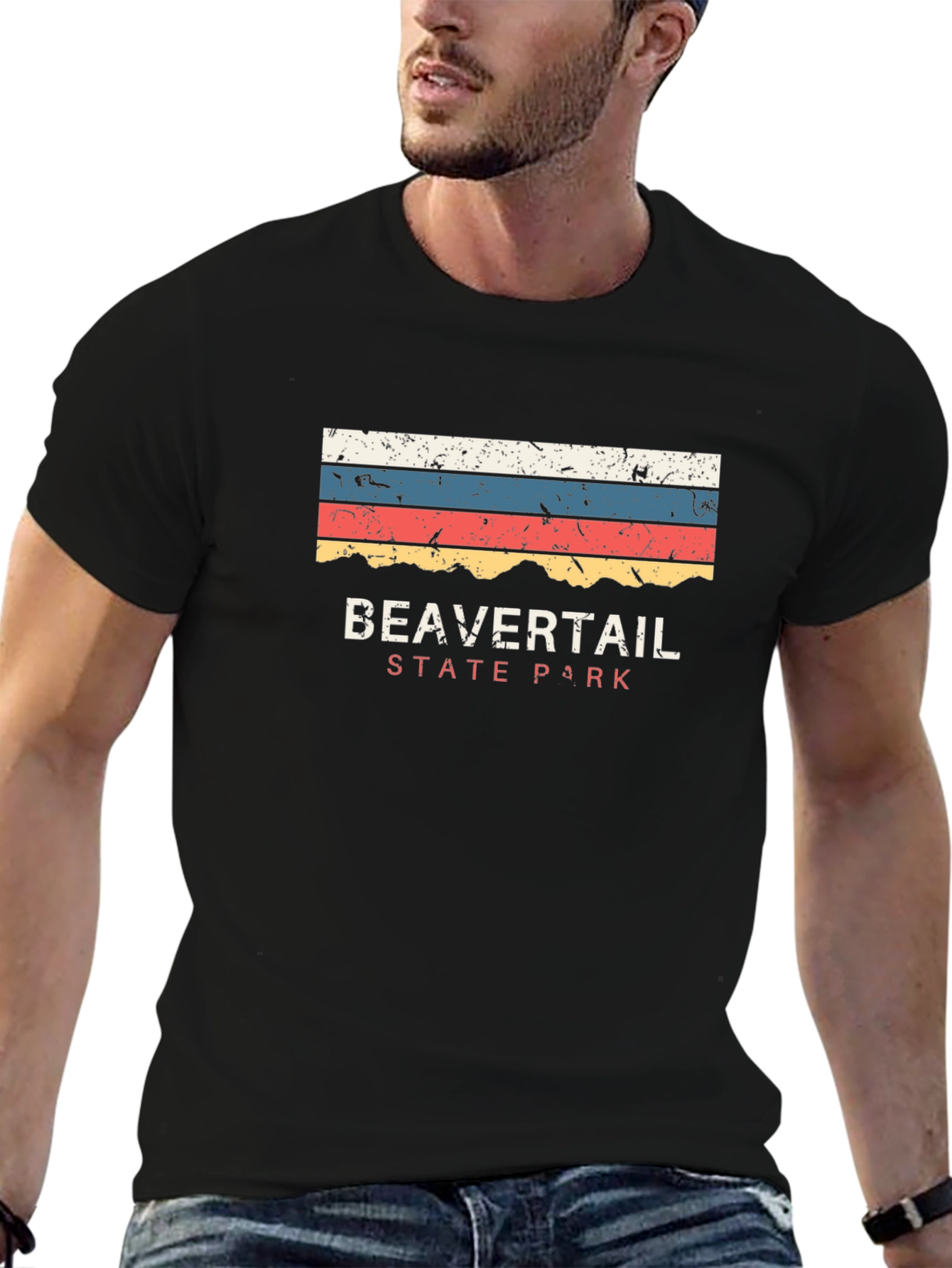Beavertail State Park Retro T-Shirt