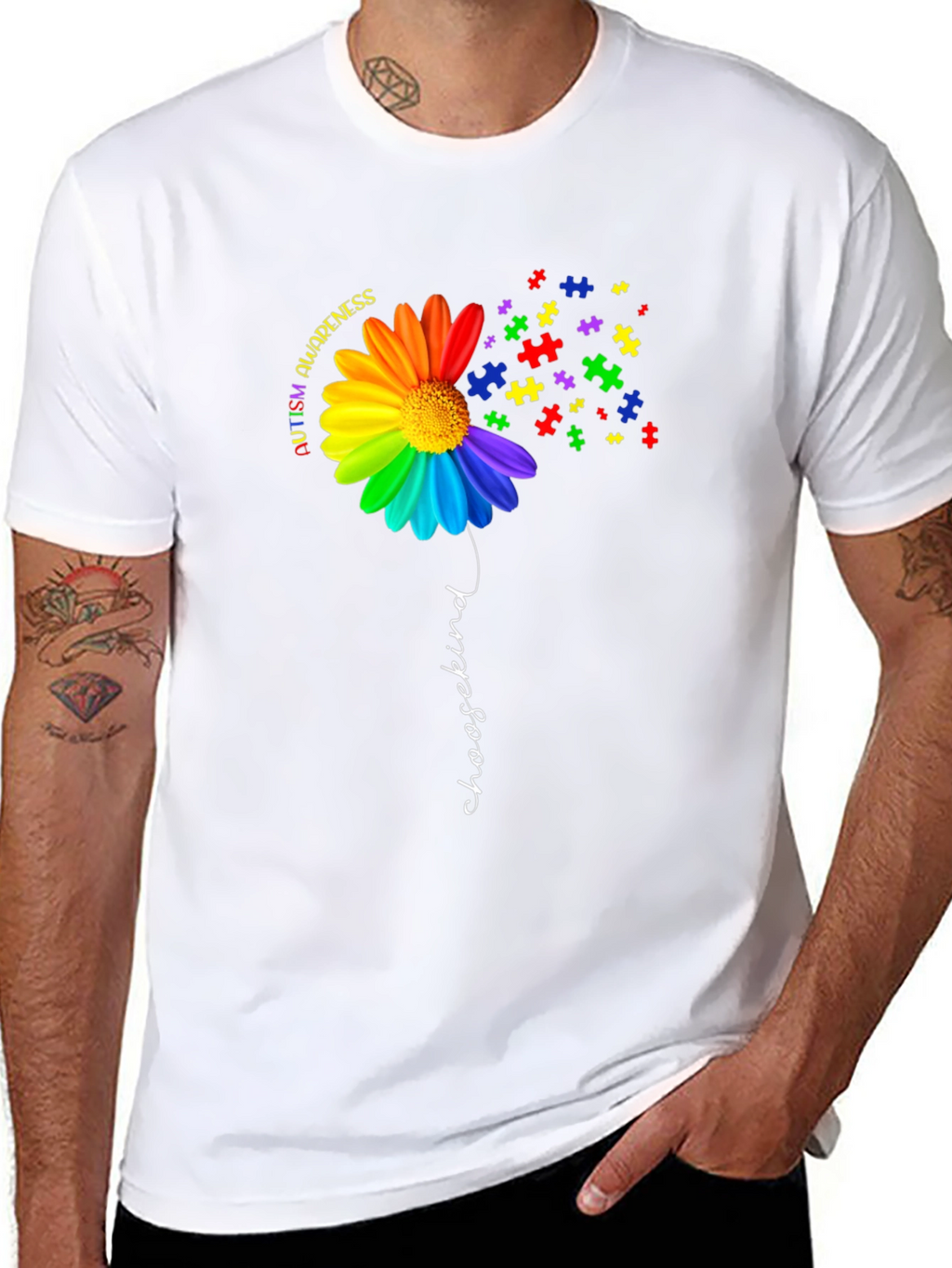 Autism Awareness Choose Kind Graphic Tee