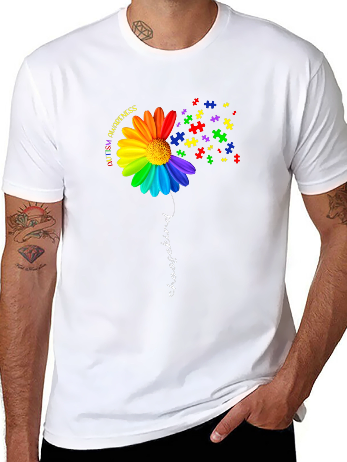 Autism Awareness Choose Kind Graphic Tee