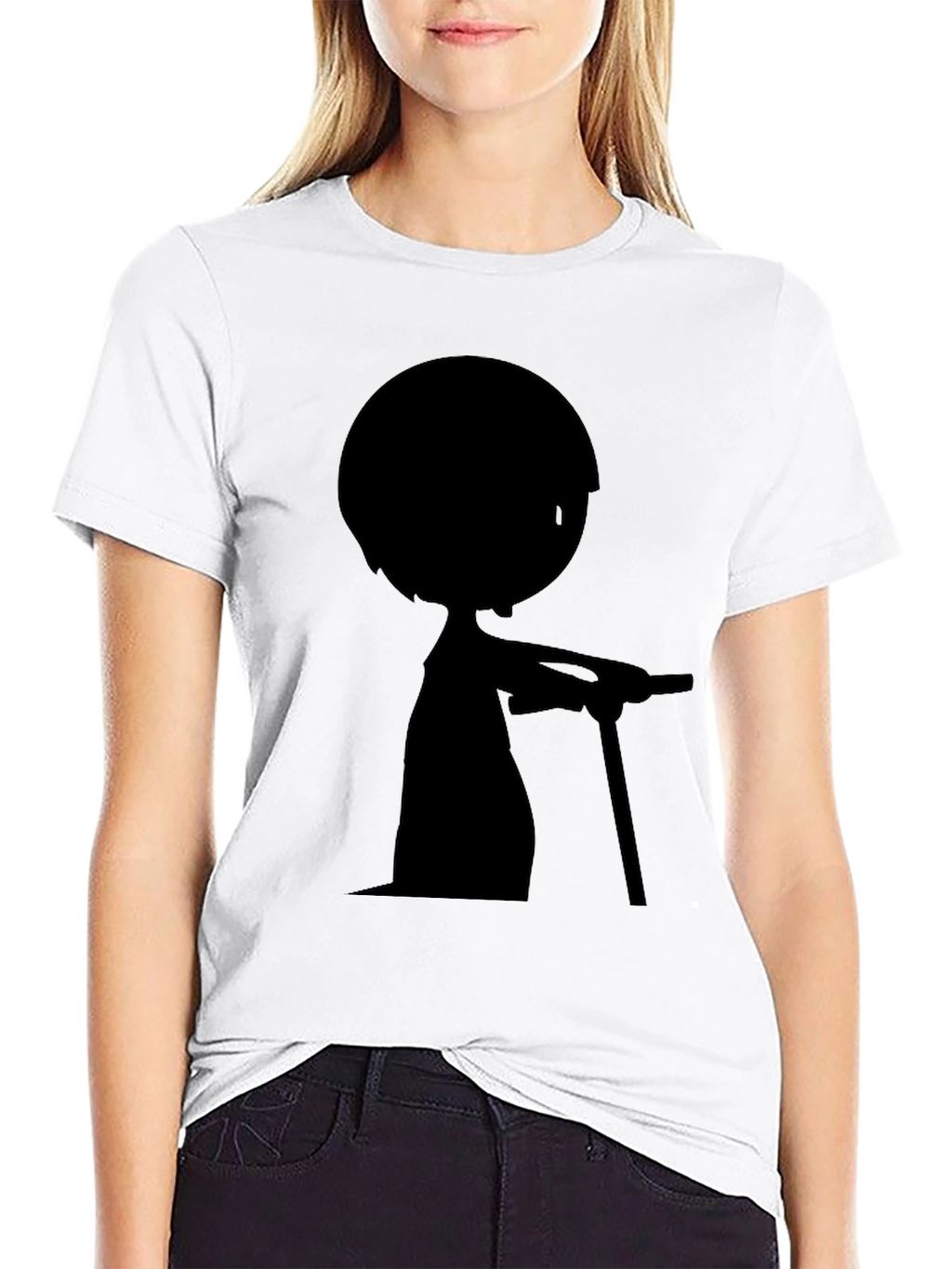Silhouette Scooter T-Shirt - Stylish Graphic Tee