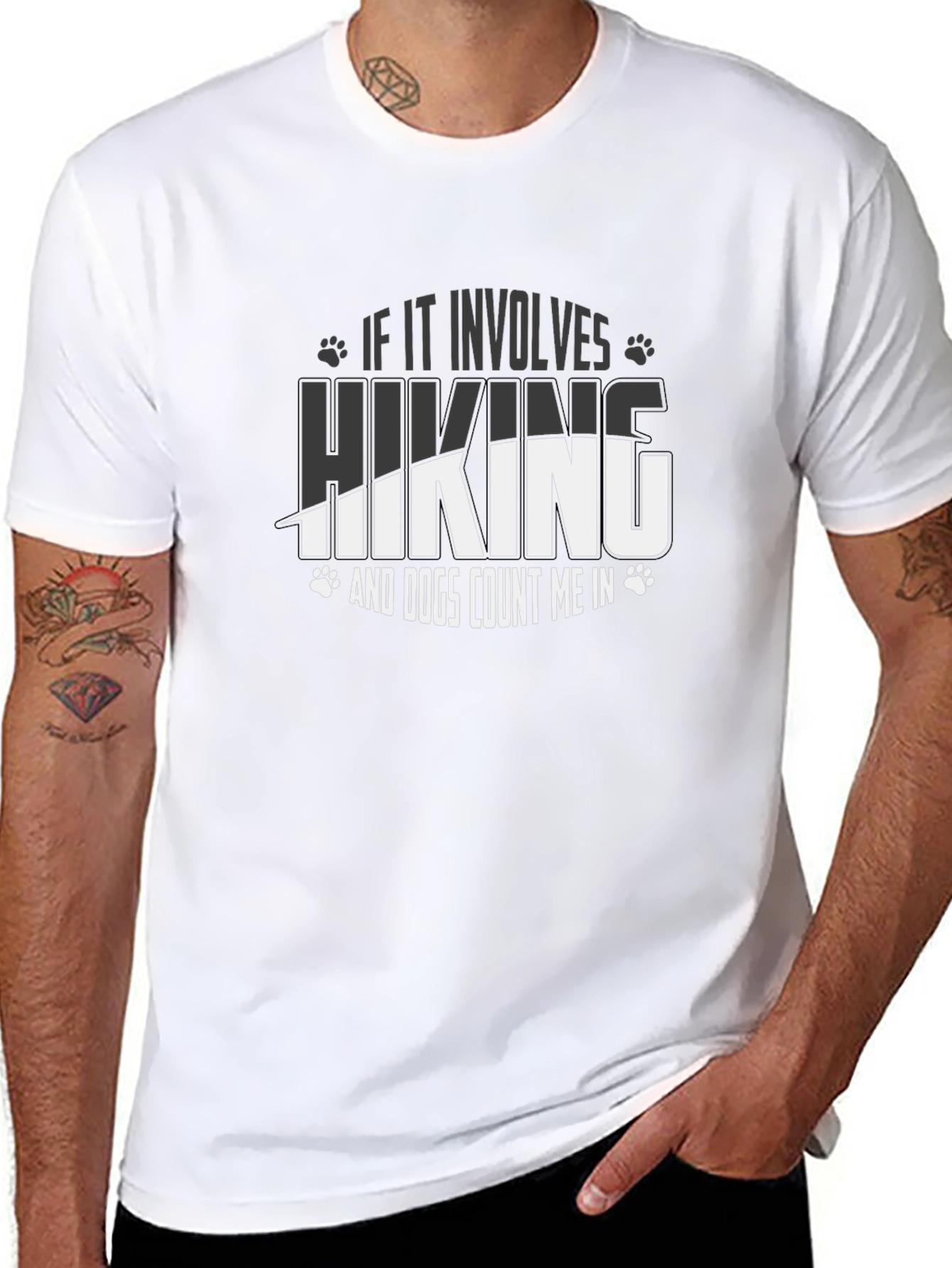 Hiking and Dogs T-Shirt - Count Me In!