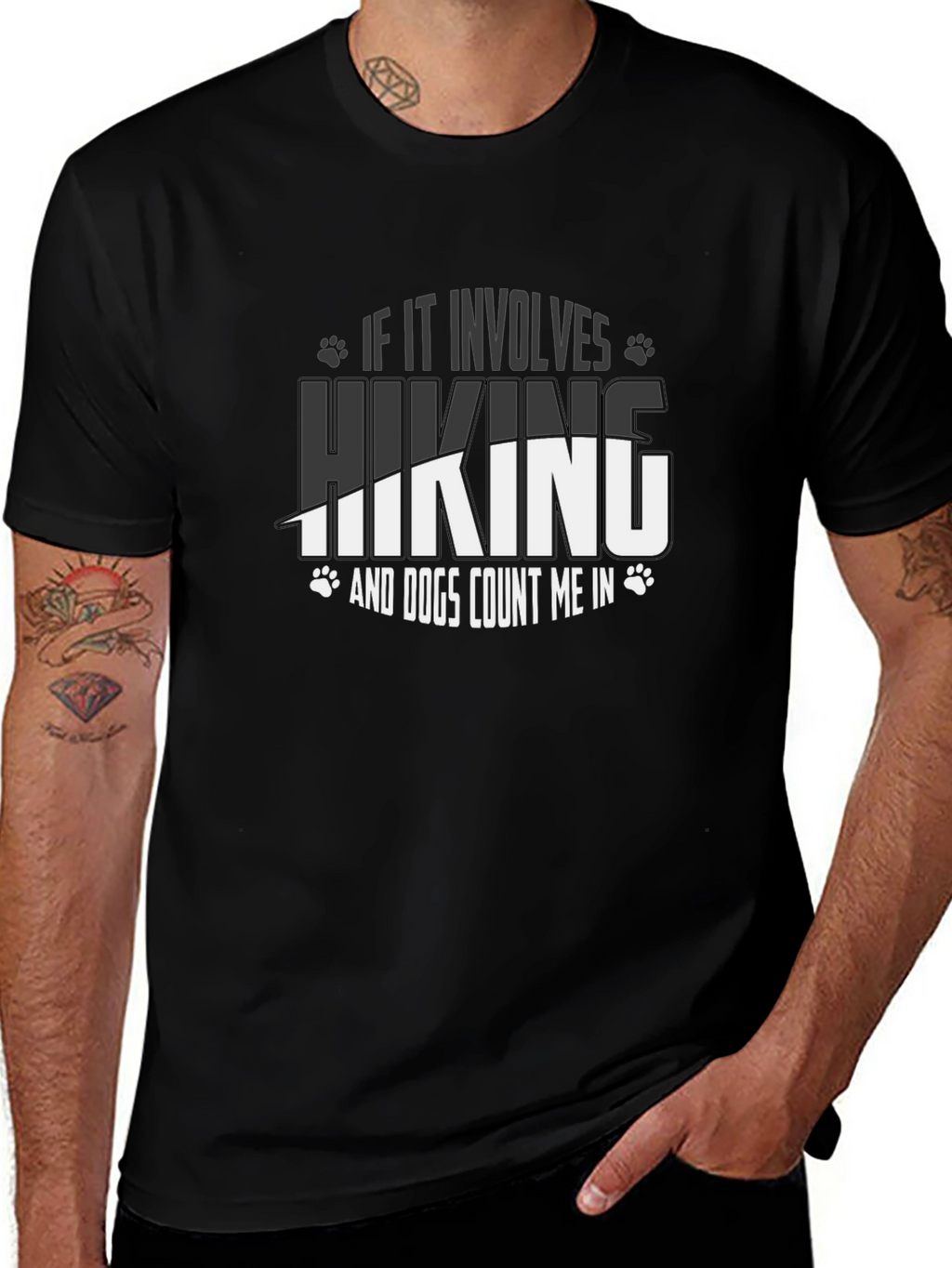 Hiking and Dogs T-Shirt - Count Me In!