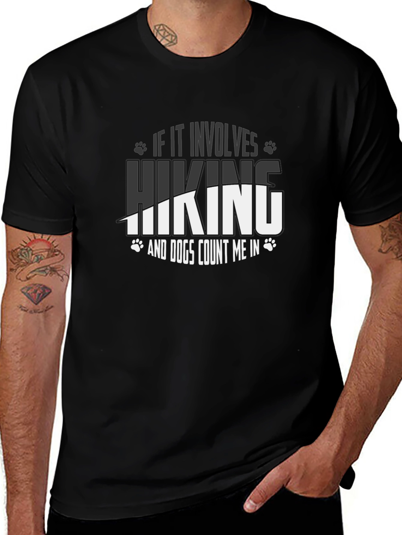 Hiking and Dogs T-Shirt - Count Me In!