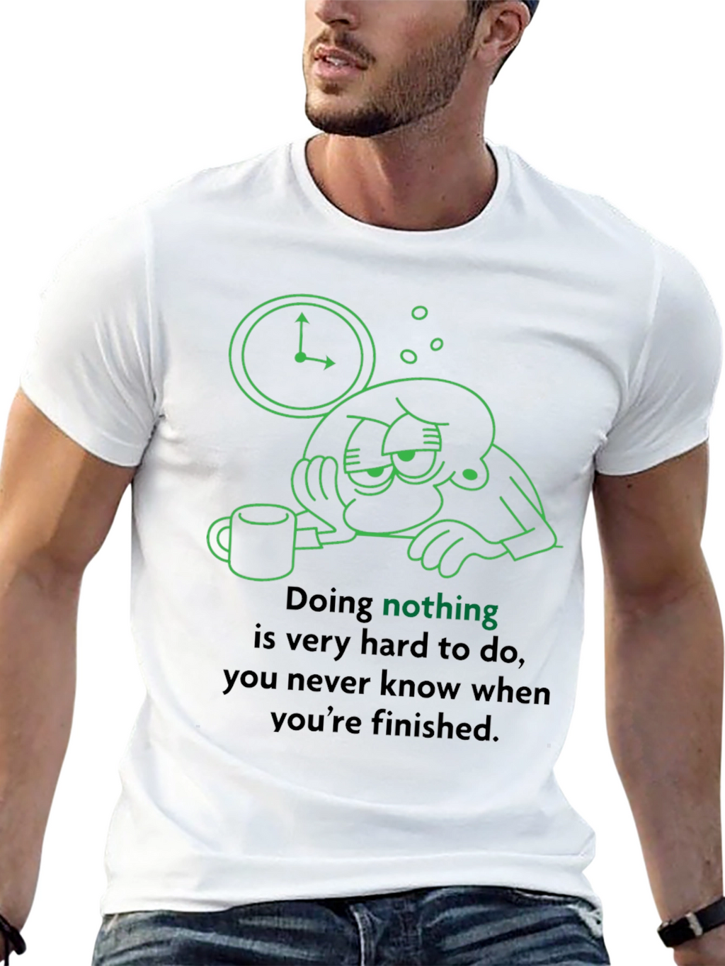 Funny Graphic Tee - Doing Nothing Is Hard T-Shirt