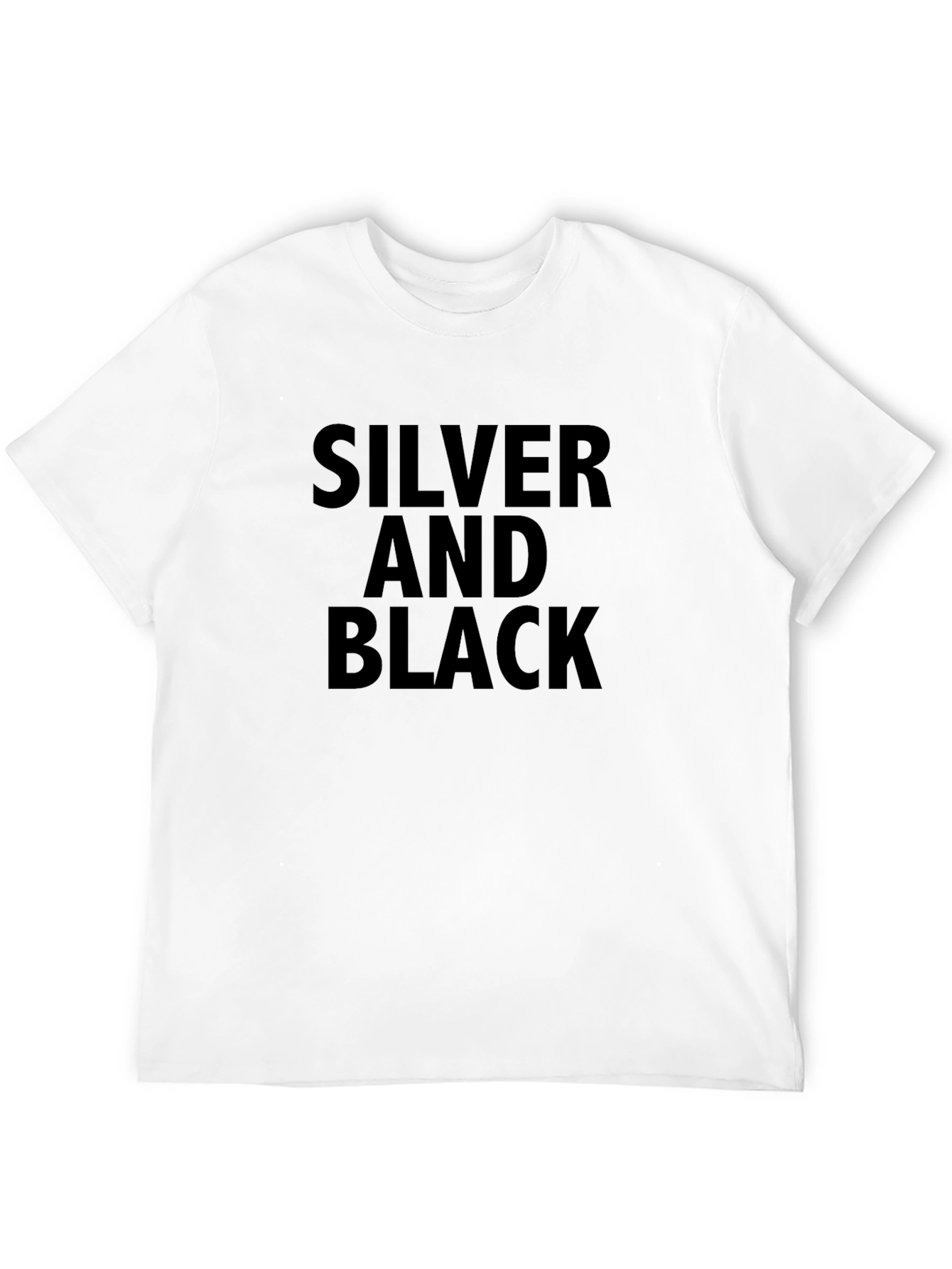Silver and Black Graphic Tee