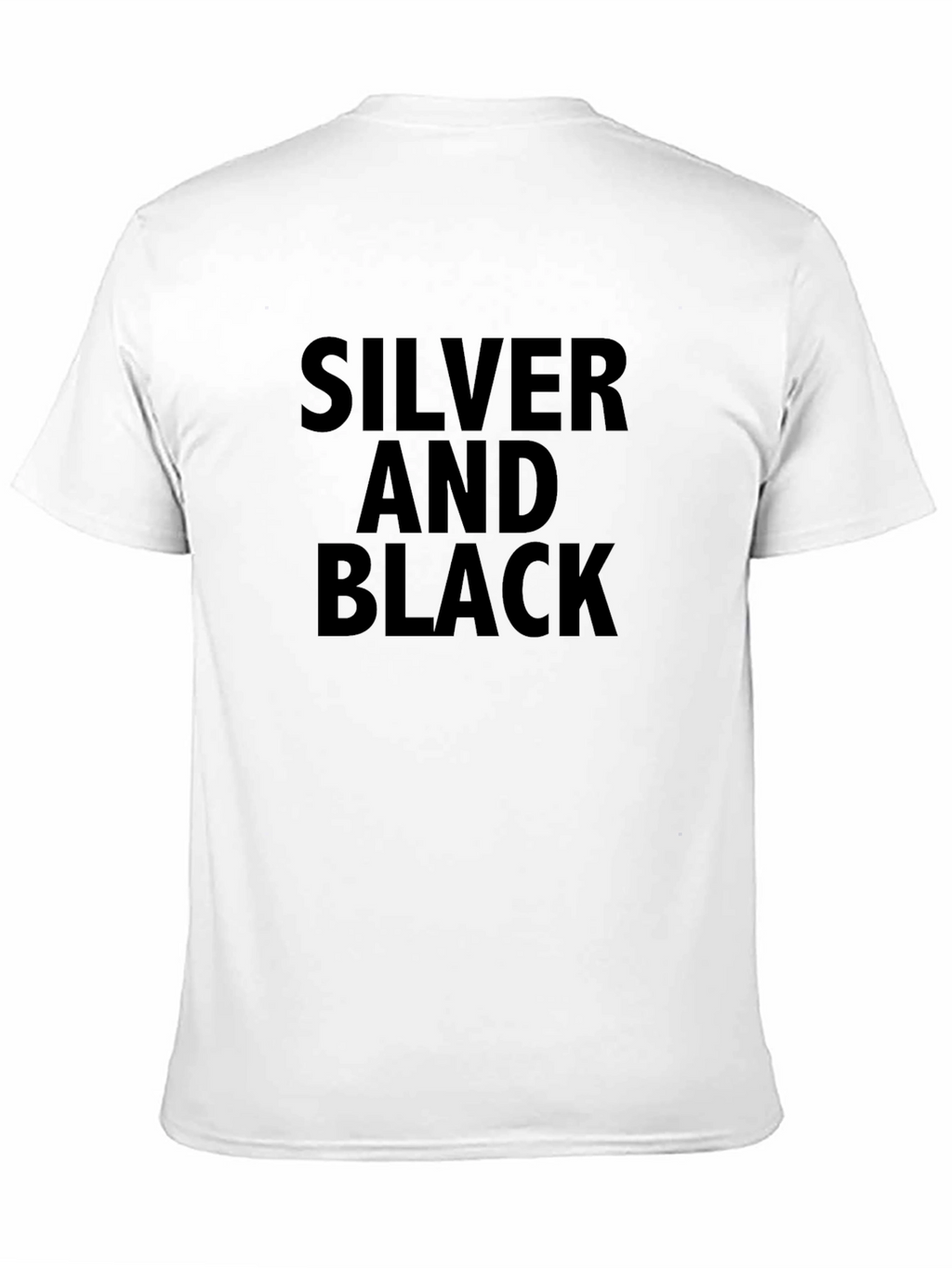 Silver and Black Graphic Tee
