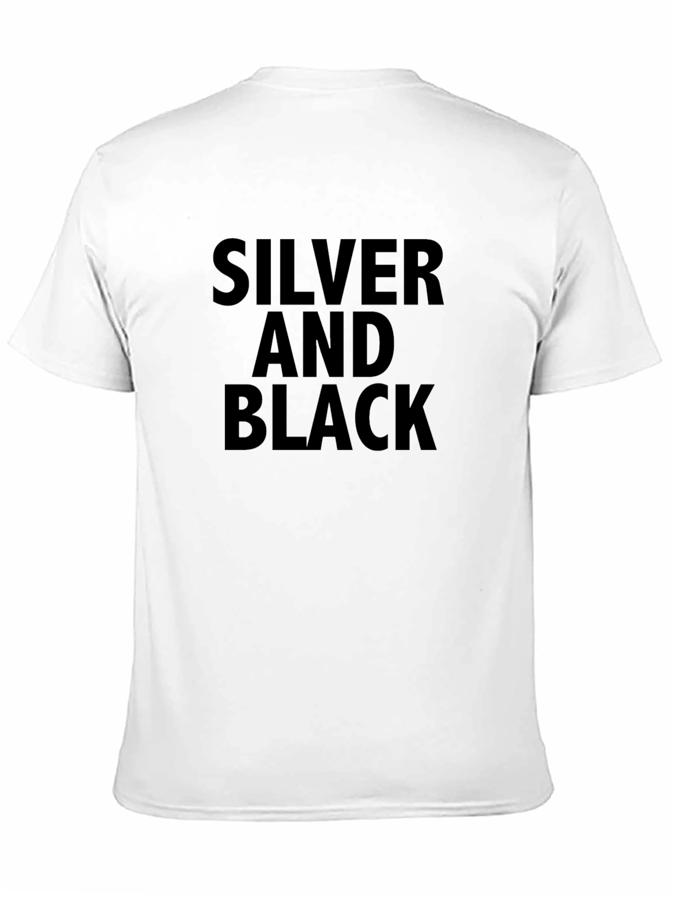 Silver and Black Graphic Tee