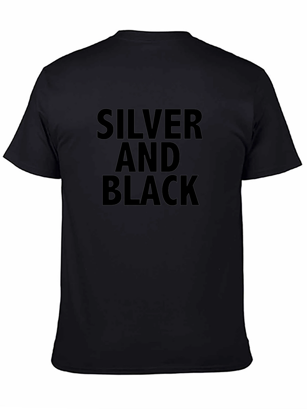 Silver and Black Graphic Tee
