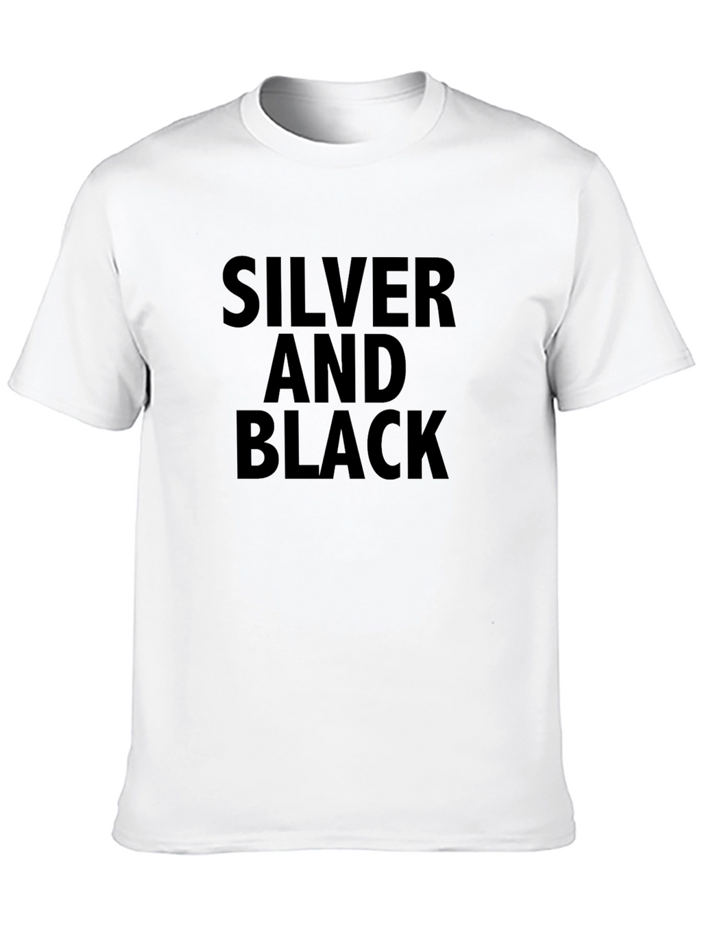 Silver and Black Graphic Tee