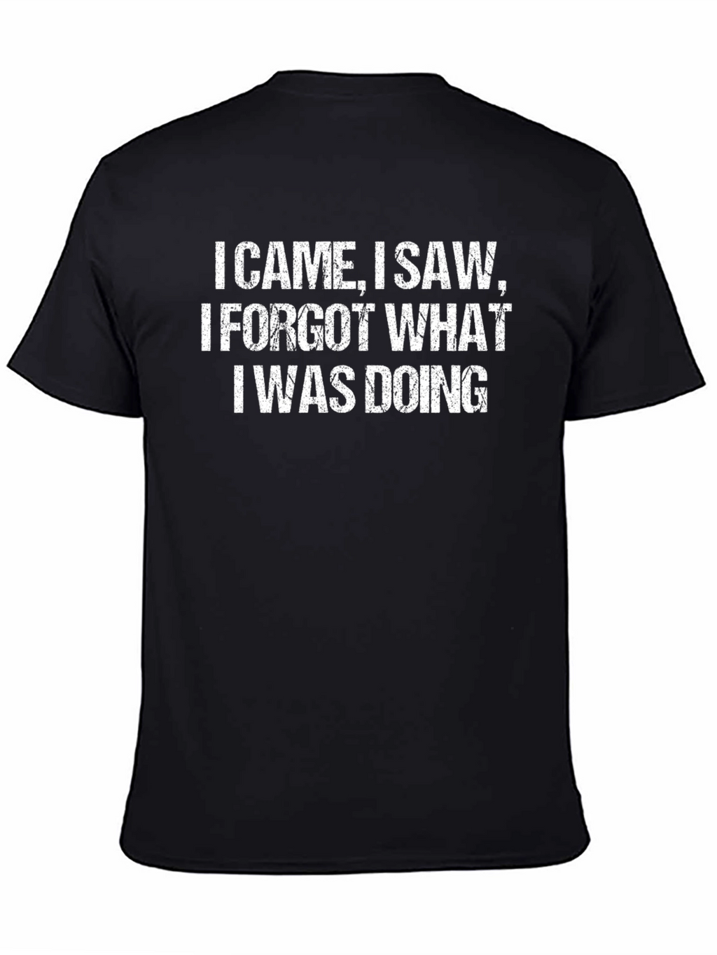 Funny I Came I Saw Mens Black Graphic T-Shirt