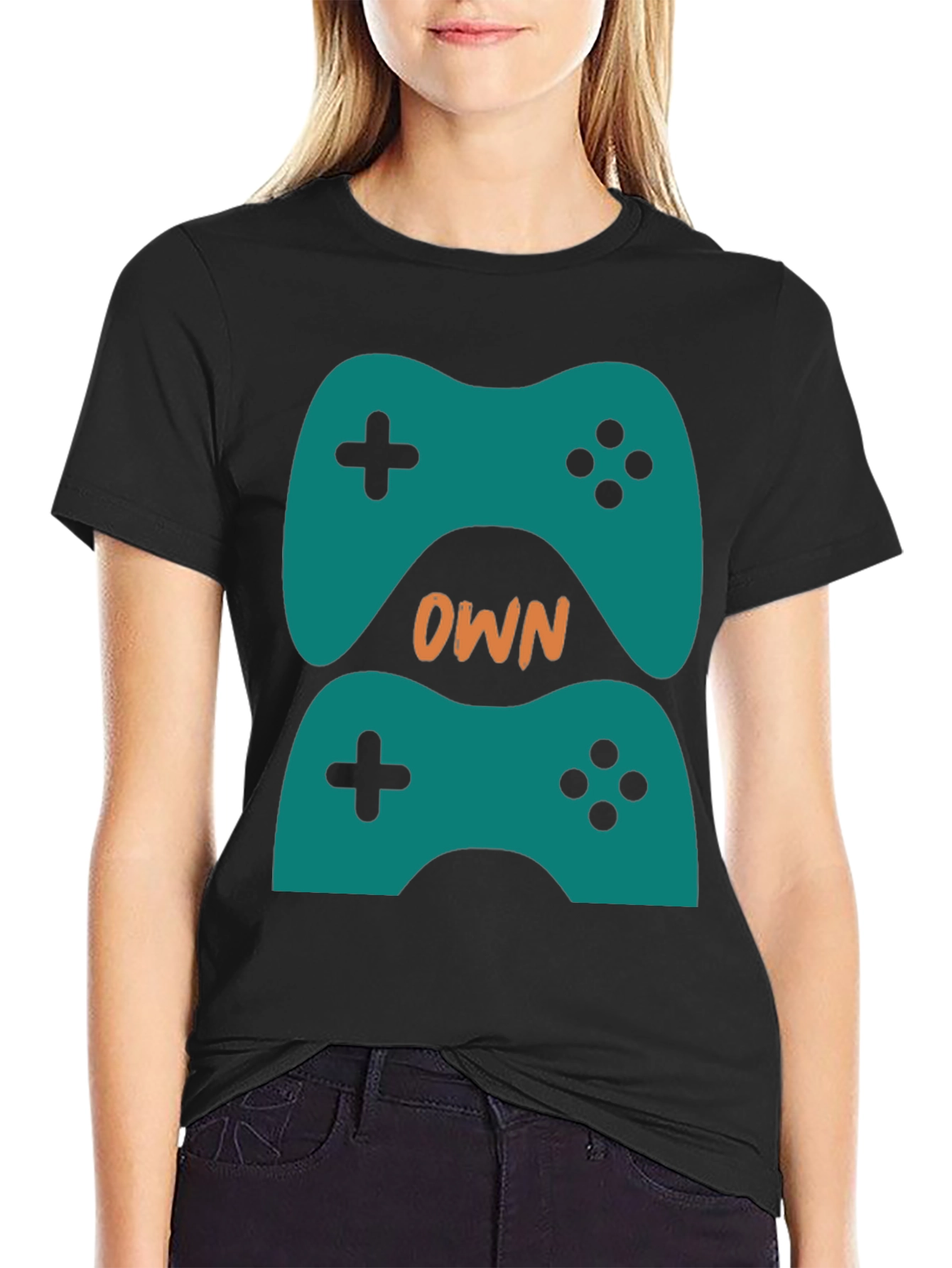 Own The Game Black Graphic T-Shirt