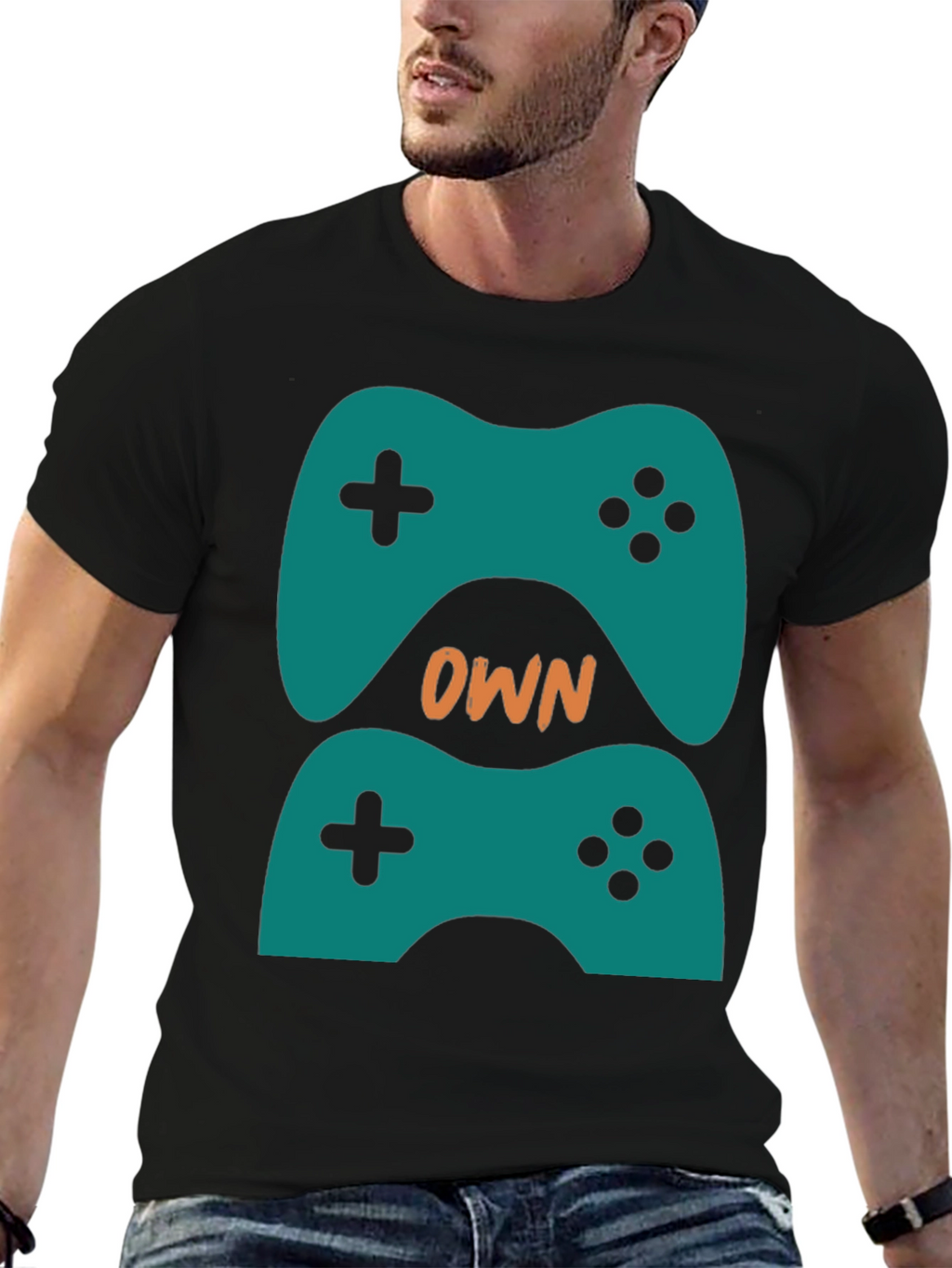Own The Game Black Graphic T-Shirt