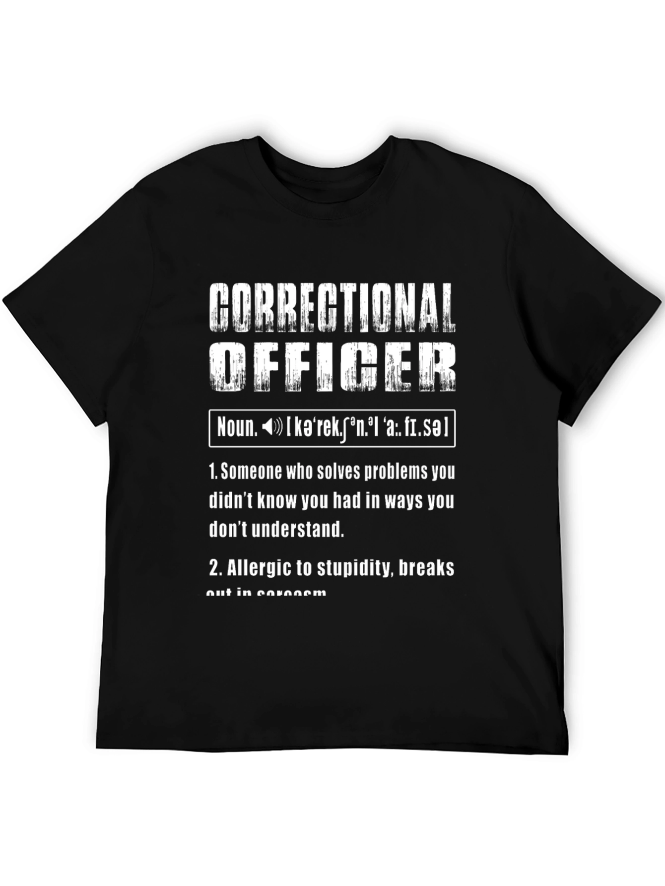 Correctional Officer Definition Graphic Tee