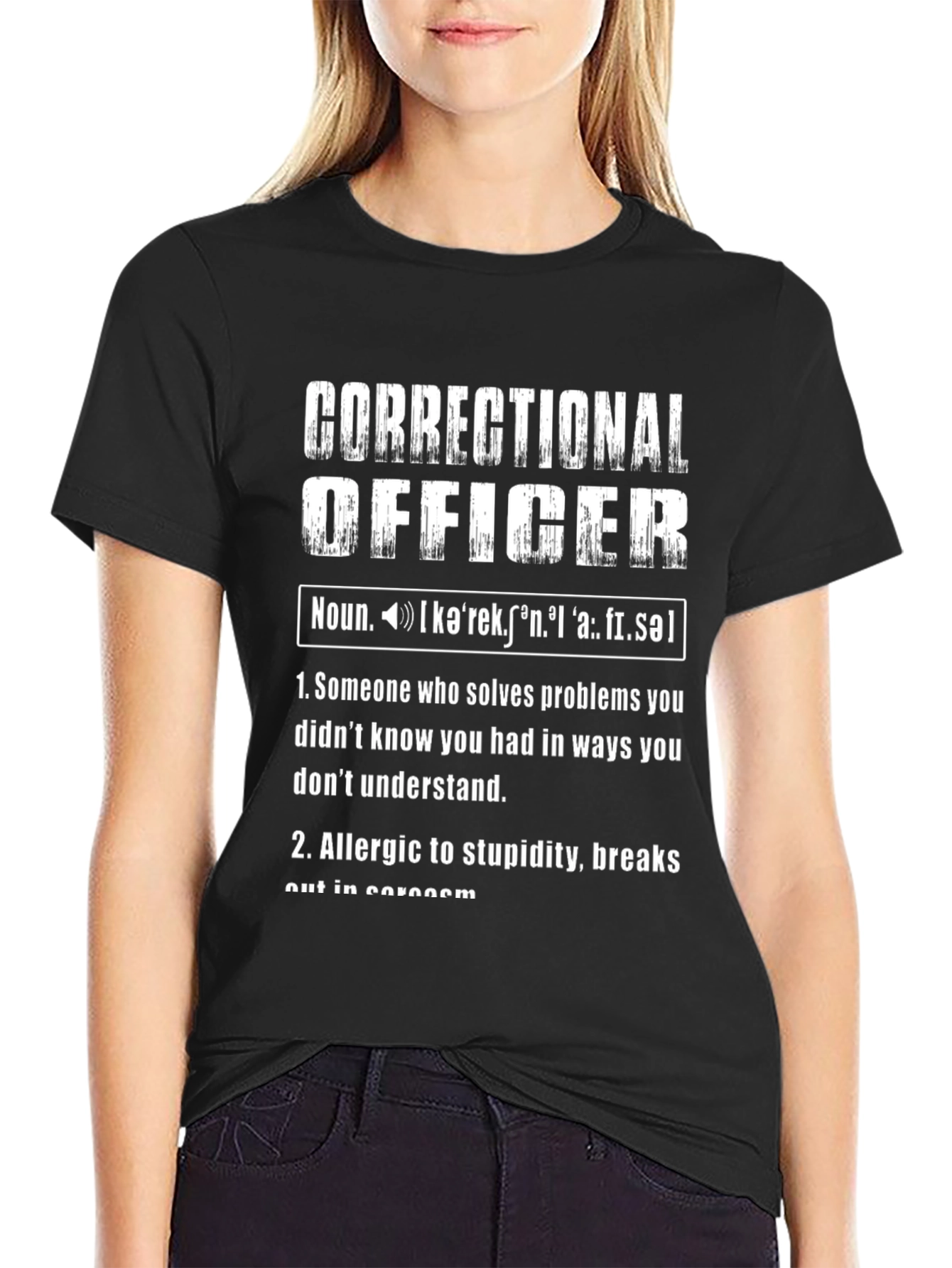 Correctional Officer Definition Graphic Tee