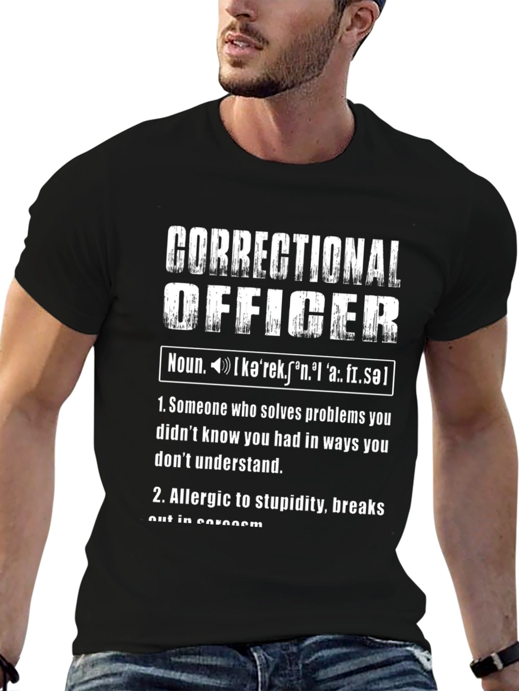 Correctional Officer Definition Graphic Tee