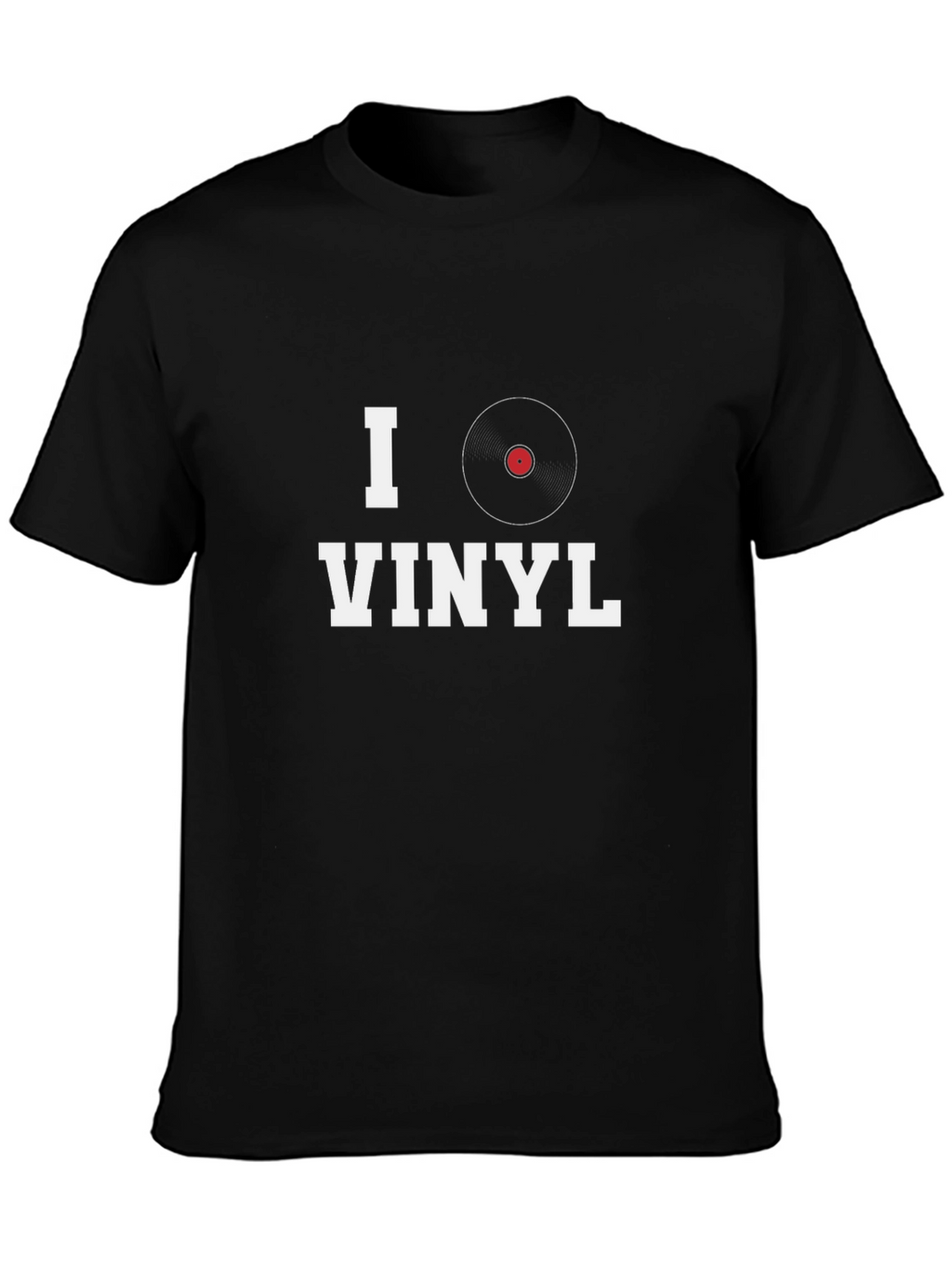 I Heart Vinyl Graphic Tee - Music Lovers T-Shirt