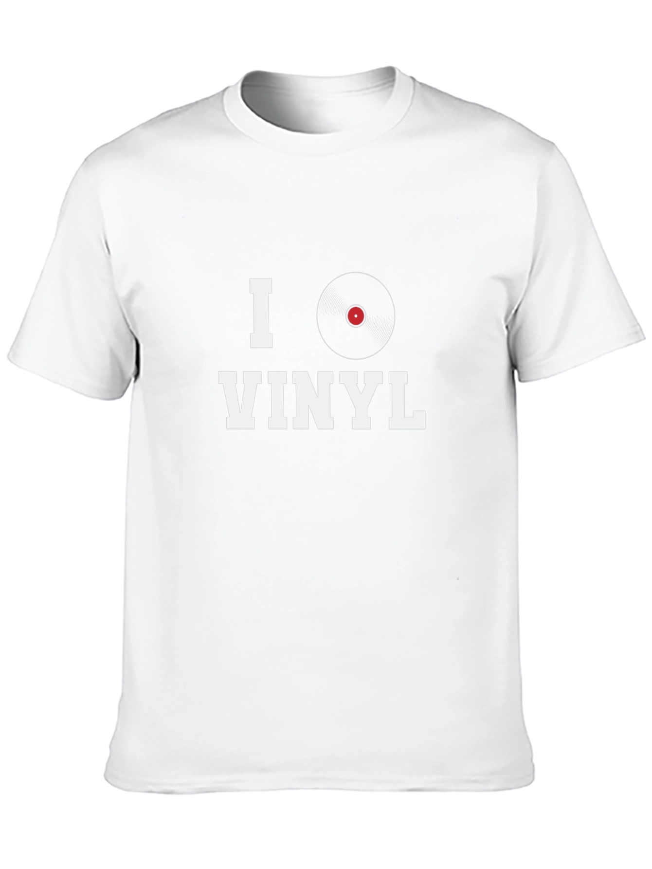 I Heart Vinyl Graphic Tee - Music Lovers T-Shirt