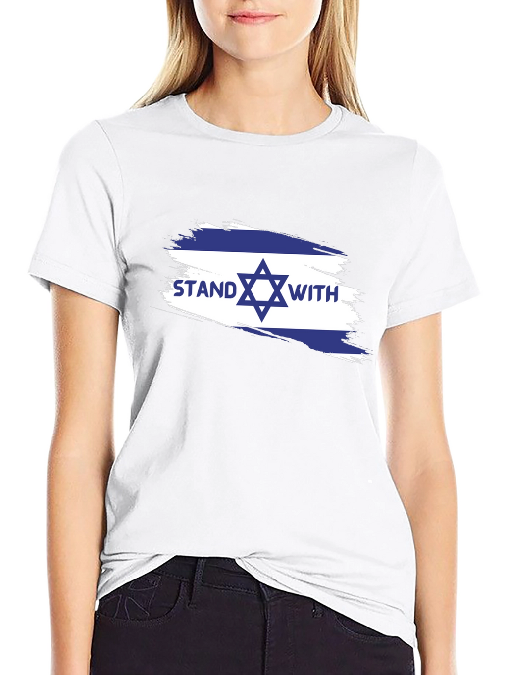 Stand With Israel T-Shirt - Mens Black Tee