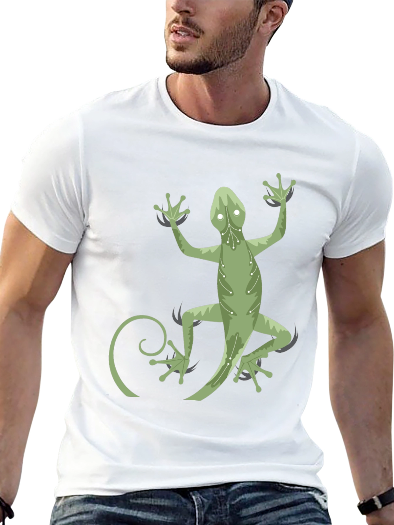 Gecko Circuitry Graphic Tee - Cool Casual Wear