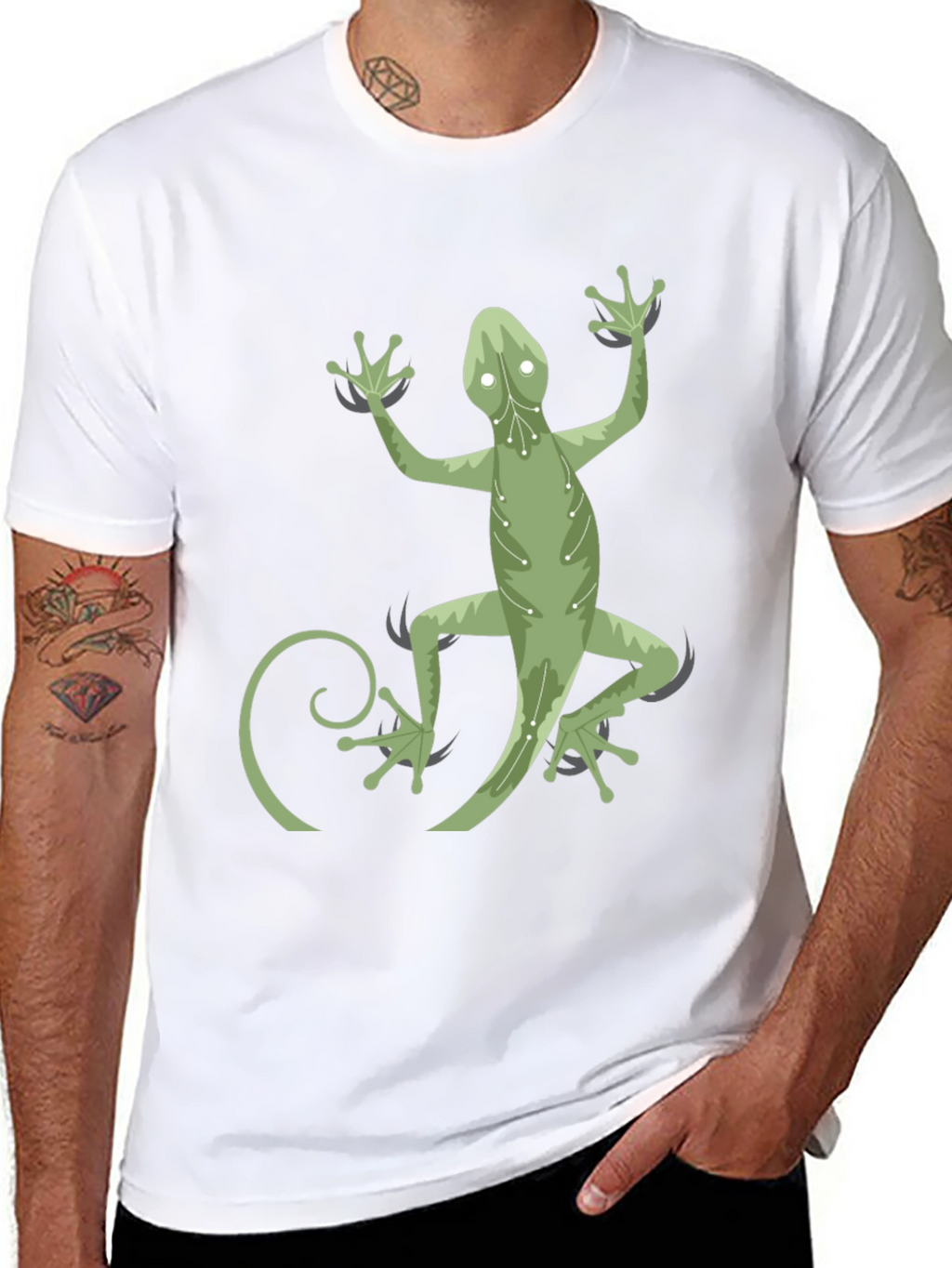 Gecko Circuitry Graphic Tee - Cool Casual Wear