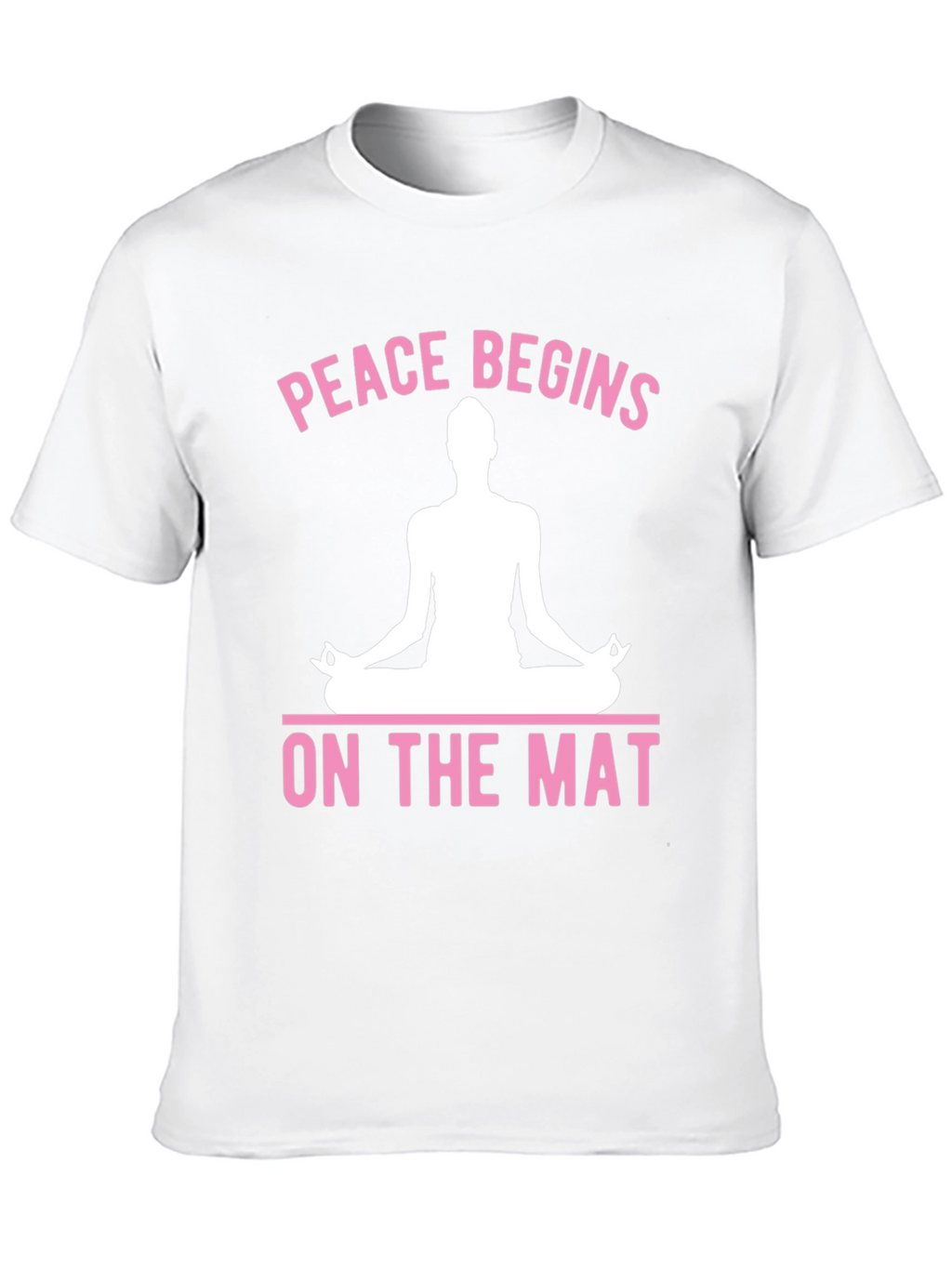 Peace Begins On The Mat Yoga Graphic T-Shirt