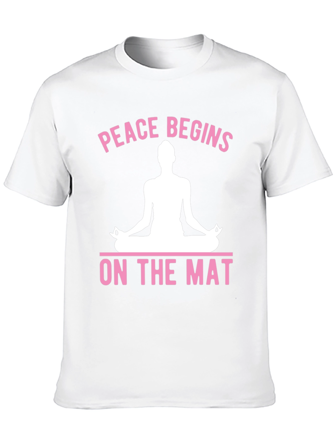 Peace Begins On The Mat Yoga Graphic T-Shirt