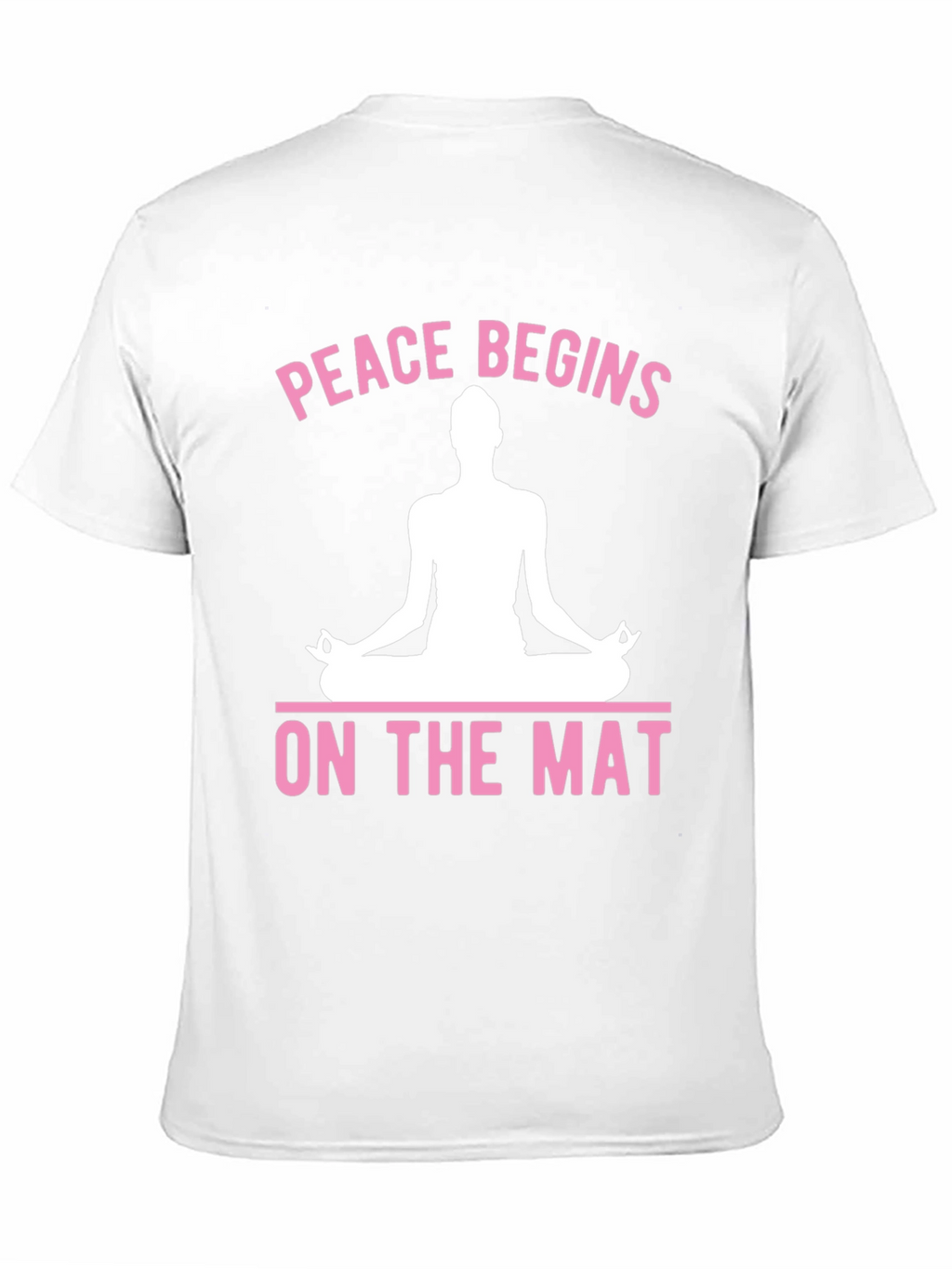 Peace Begins On The Mat Yoga Graphic T-Shirt