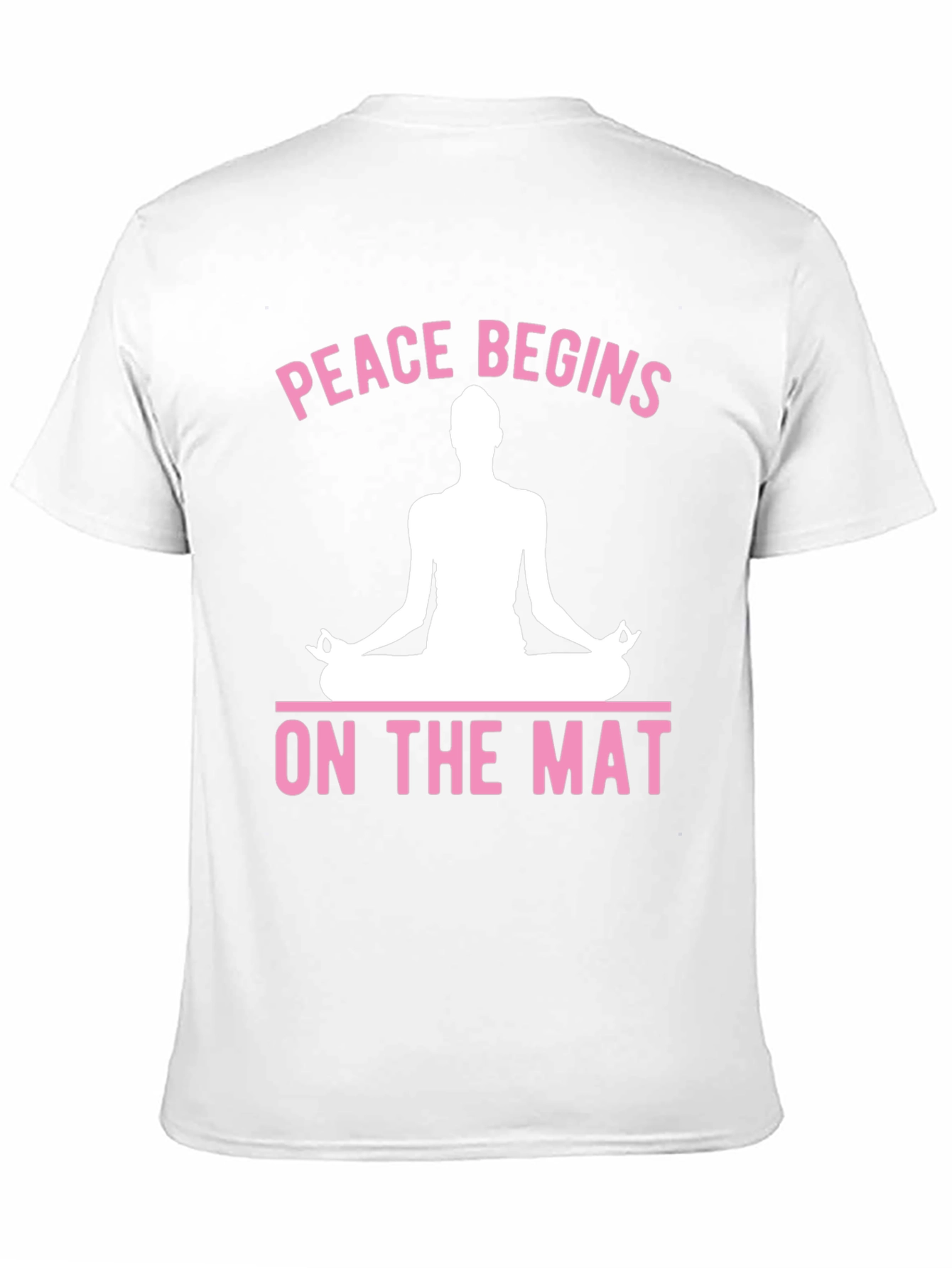 Peace Begins On The Mat Yoga Graphic T-Shirt
