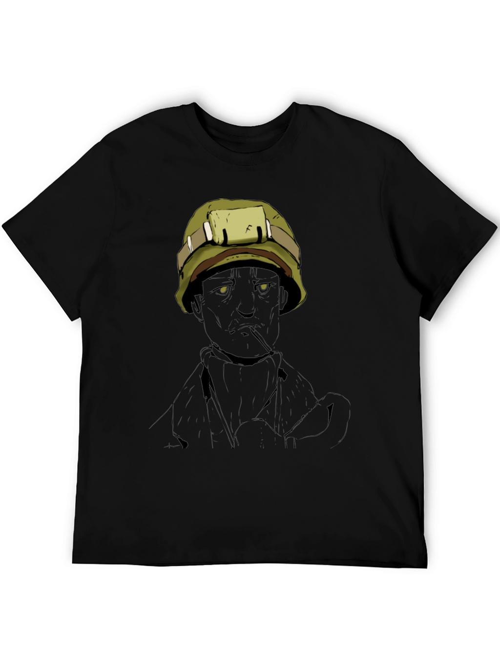 Graphic Tee: Vietnam Soldier Art T-Shirt