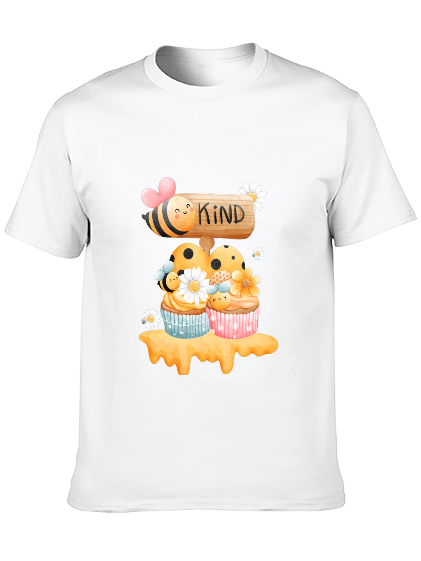 Bee Kind Cupcake T-Shirt - Sweet Graphic Tee