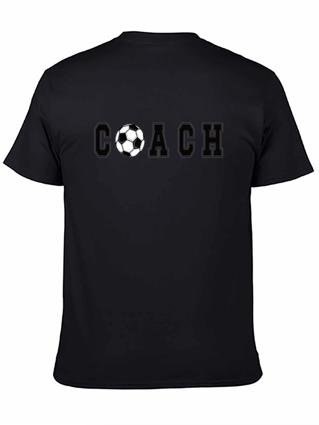 Soccer Coach T-Shirt - Black Graphic Tee