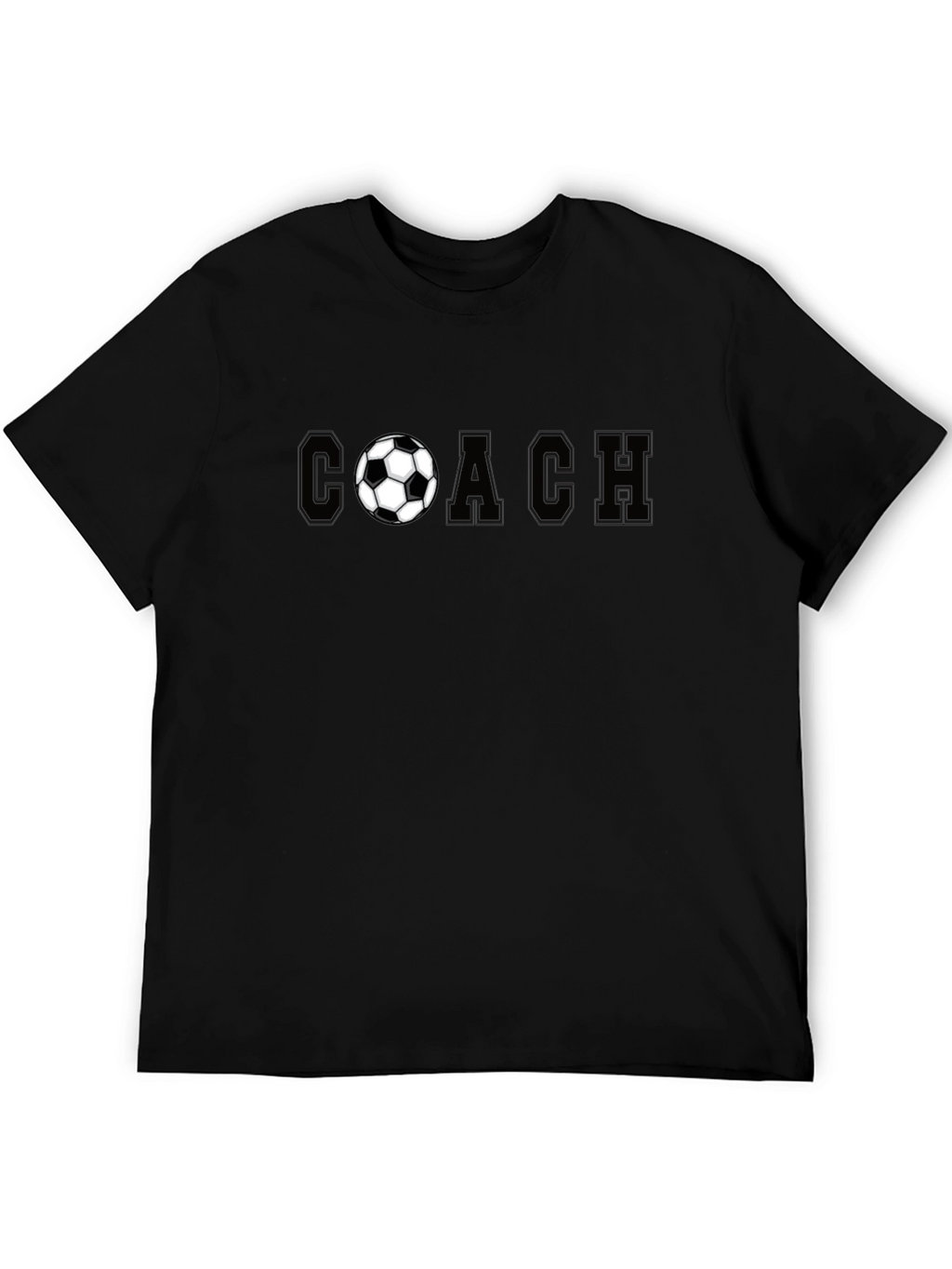 Soccer Coach T-Shirt - Black Graphic Tee
