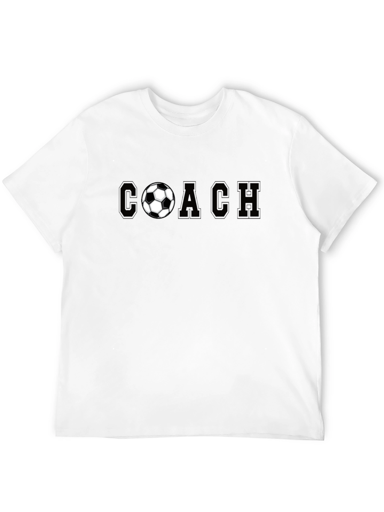 Soccer Coach T-Shirt - Black Graphic Tee