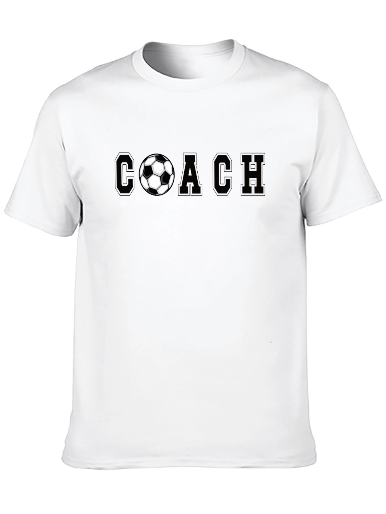 Soccer Coach T-Shirt - Black Graphic Tee