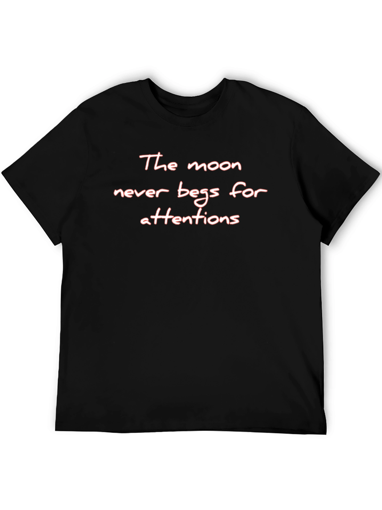 Inspirational Moon T-Shirt - Unisex Black Tee