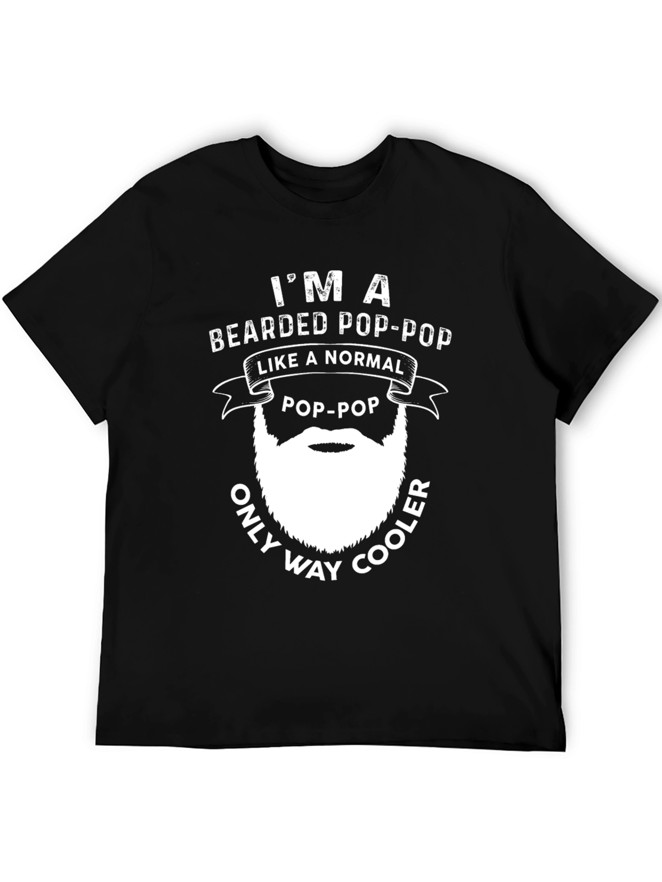 Bearded Pop-Pop Novelty T-Shirt