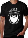 Bearded Pop-Pop Novelty T-Shirt