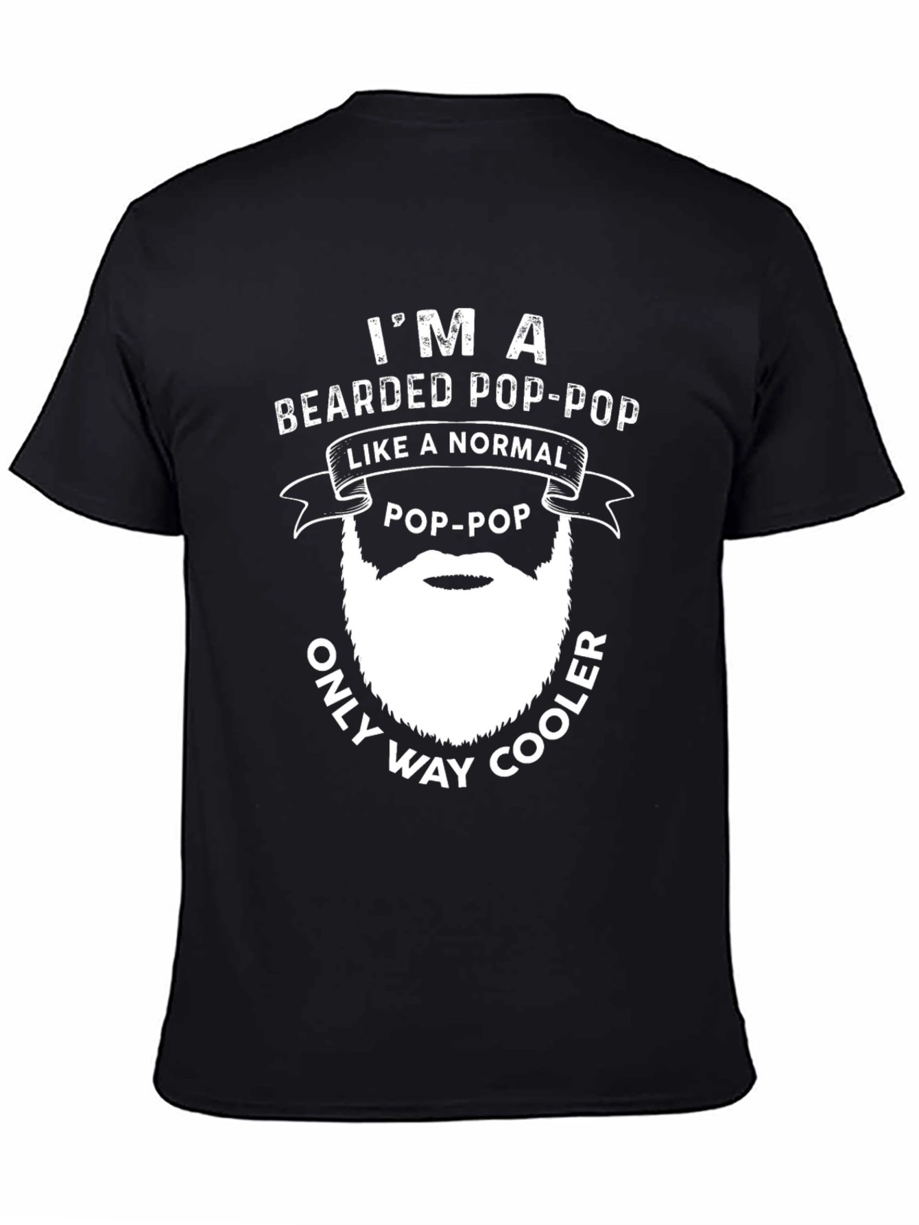Bearded Pop-Pop Novelty T-Shirt