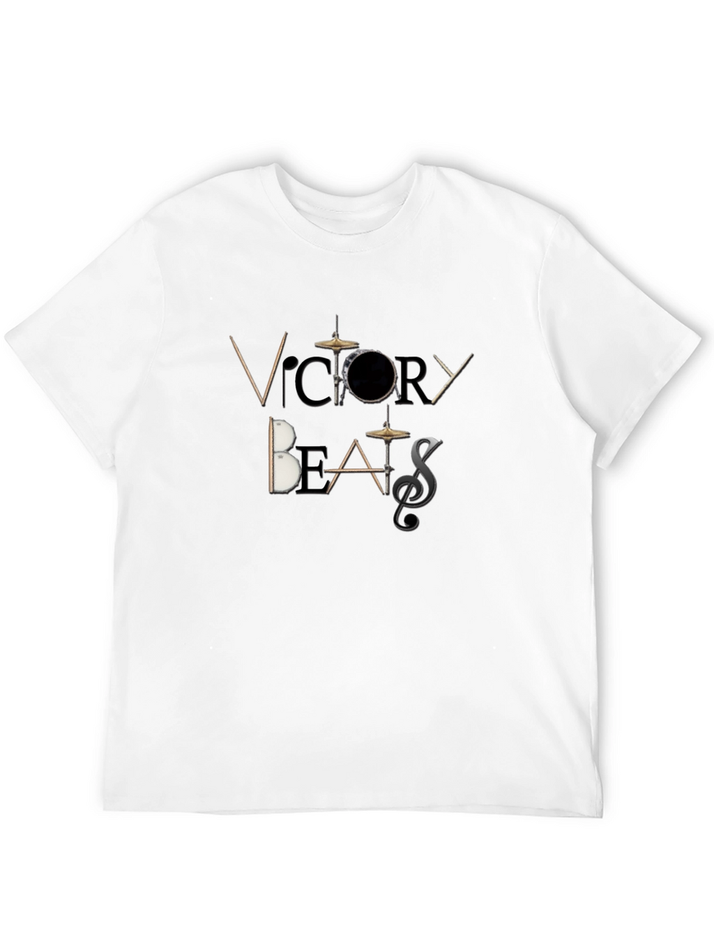Victory Beats Black Graphic T-Shirt
